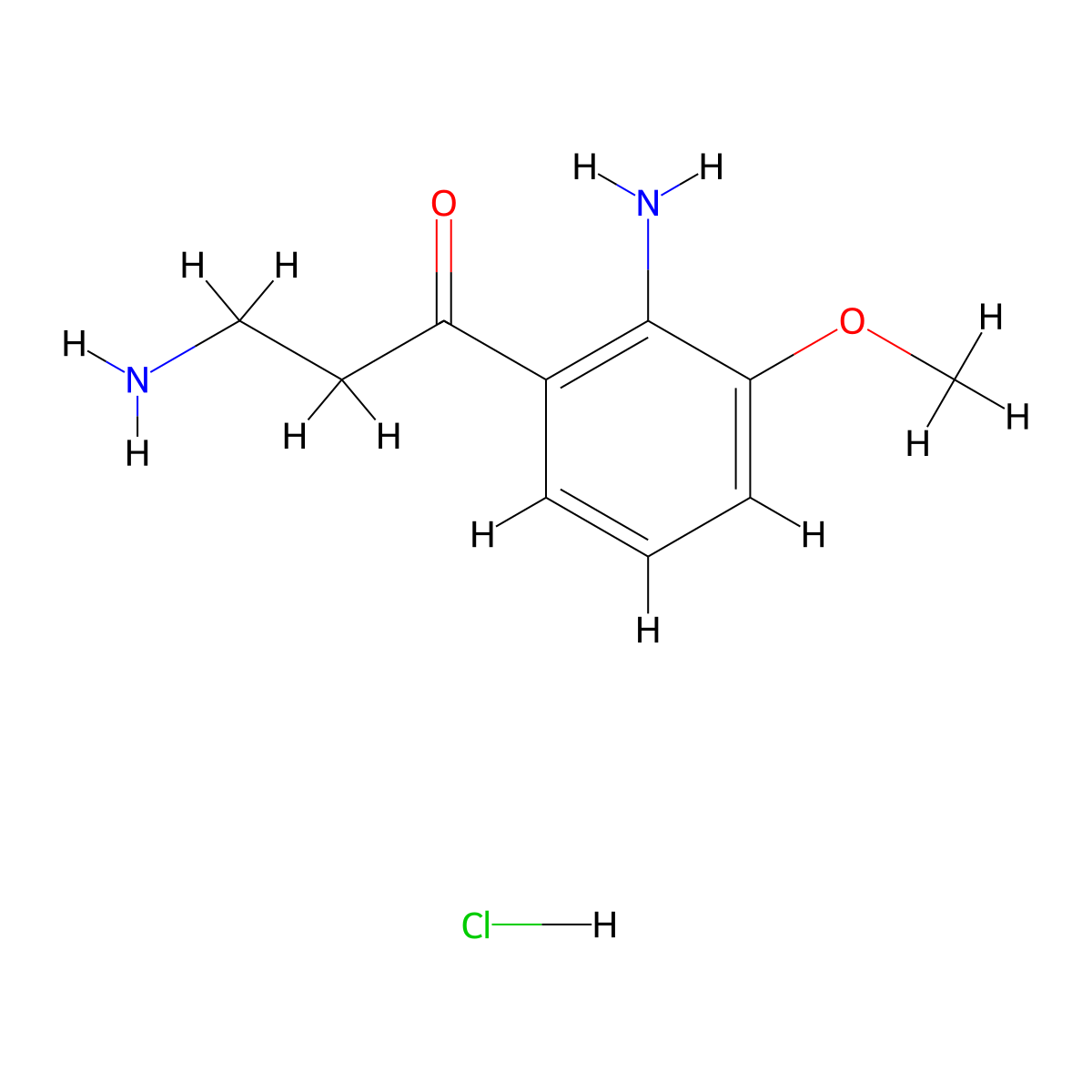 3-Amino-1-(2-amino-3-methoxyphenyl)propan-1-one hydrochloride molecular structure, CAS 2694729-61-6