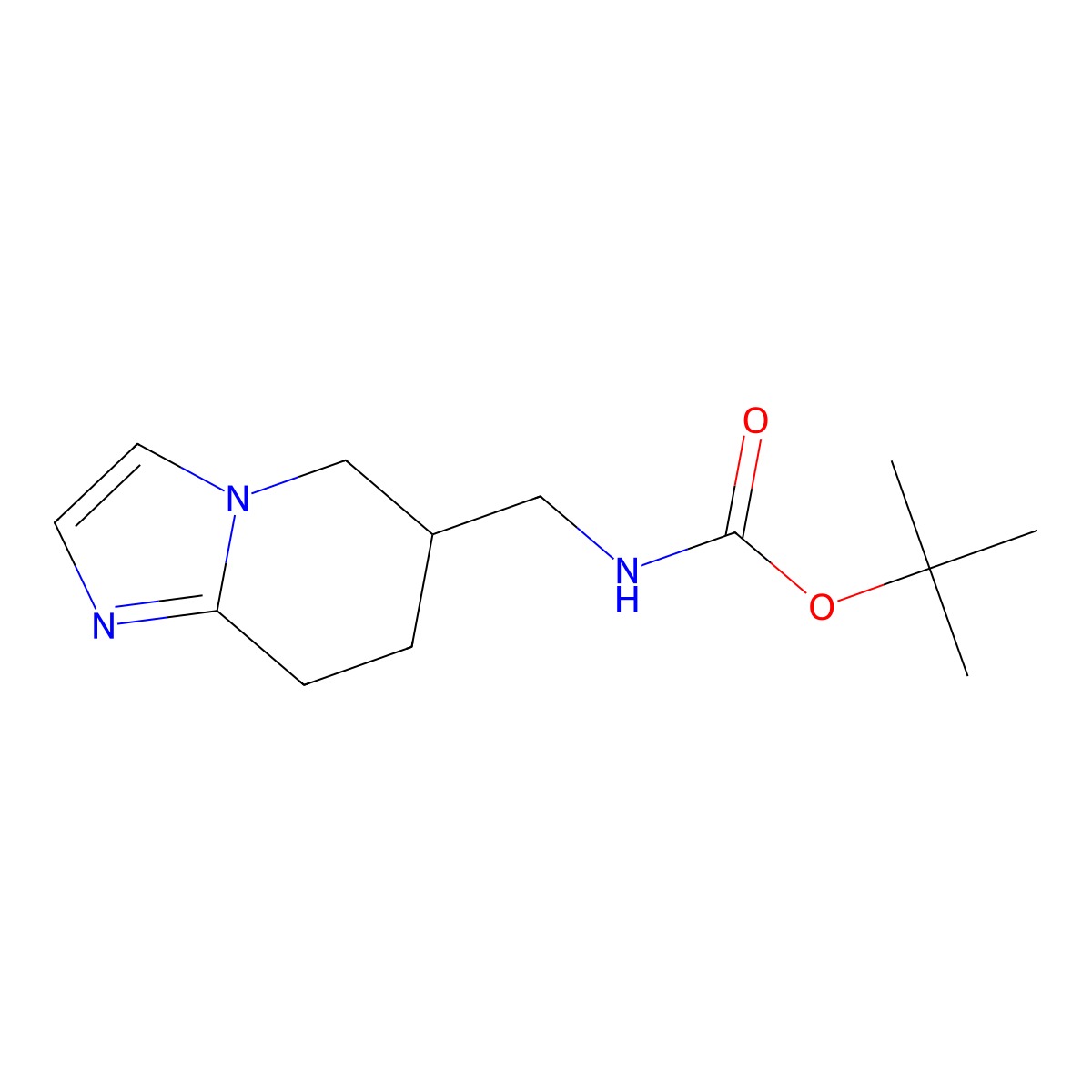 tert-butyl N-({5H,6H,7H,8H-imidazo[1,2-a]pyridin-6-yl}methyl)carbamate molecular structure, CAS 2694731-32-1