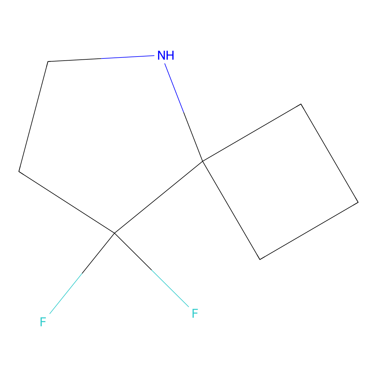 8,8-Difluoro-5-azaspiro[3.4]octane molecular structure, CAS 2694731-43-4