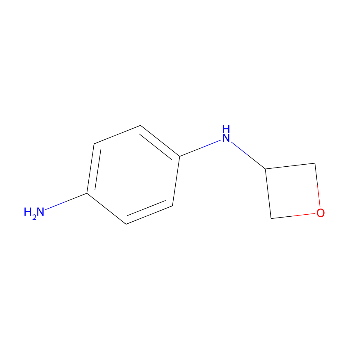 N1-(oxetan-3-yl)benzene-1,4-diamine molecular structure, CAS 2694731-46-7