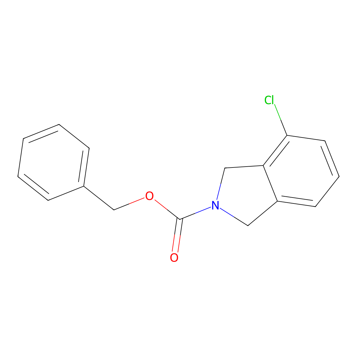 benzyl 4-chloro-2,3-dihydro-1H-isoindole-2-carboxylate molecular structure, CAS 2694731-61-6