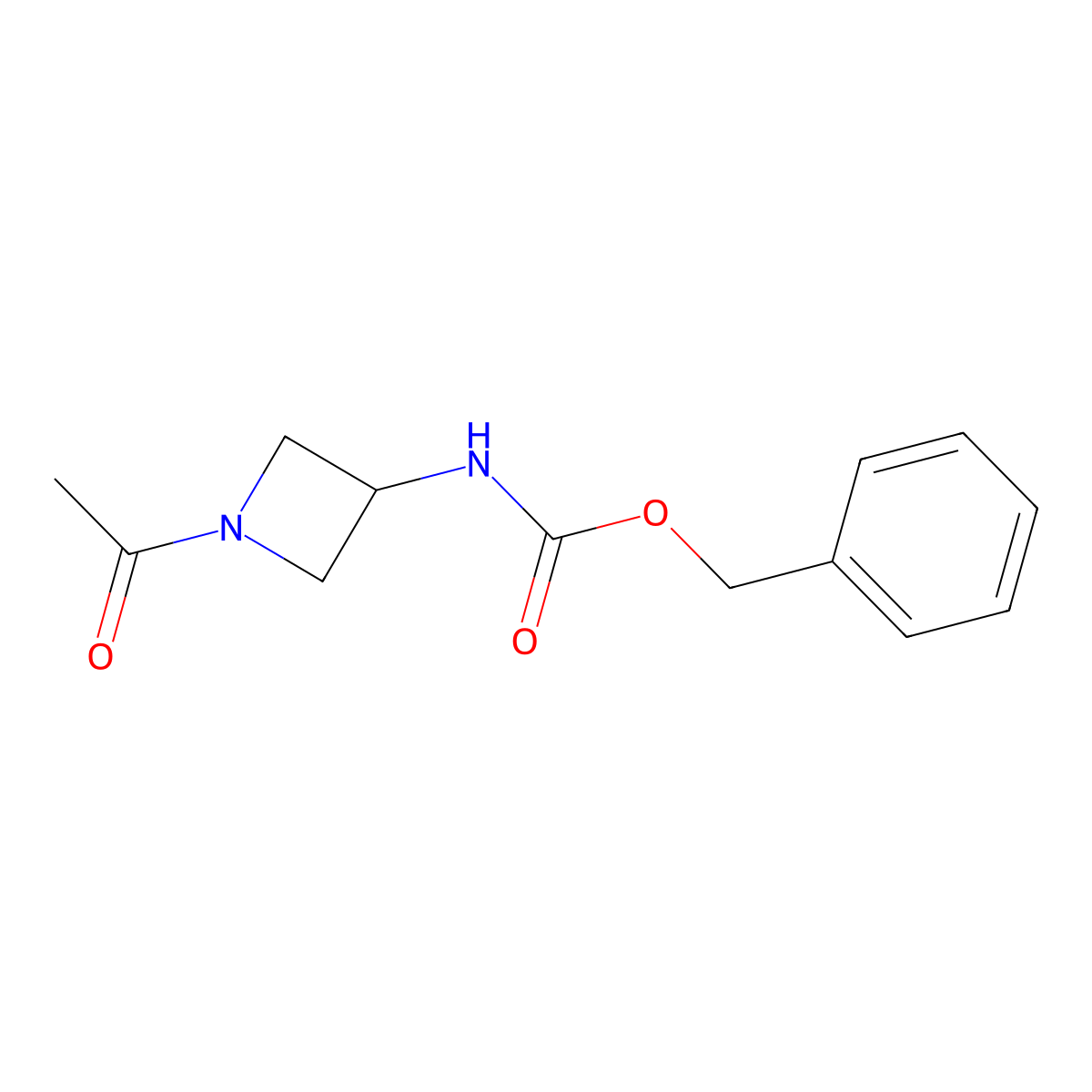 benzyl N-(1-acetylazetidin-3-yl)carbamate molecular structure, CAS 2694731-76-3