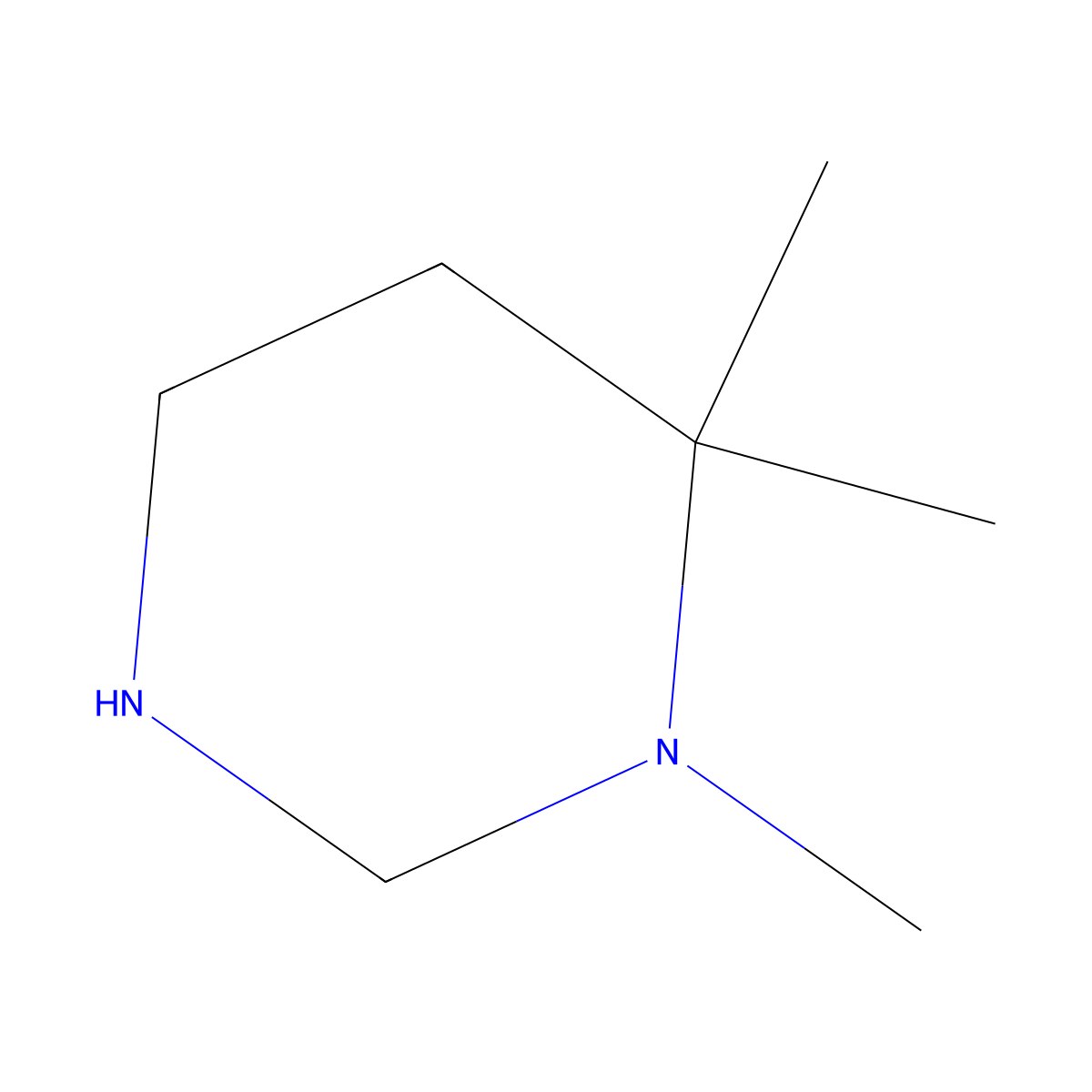1,6,6-Trimethyl-1,3-diazinane molecular structure, CAS 2694731-79-6