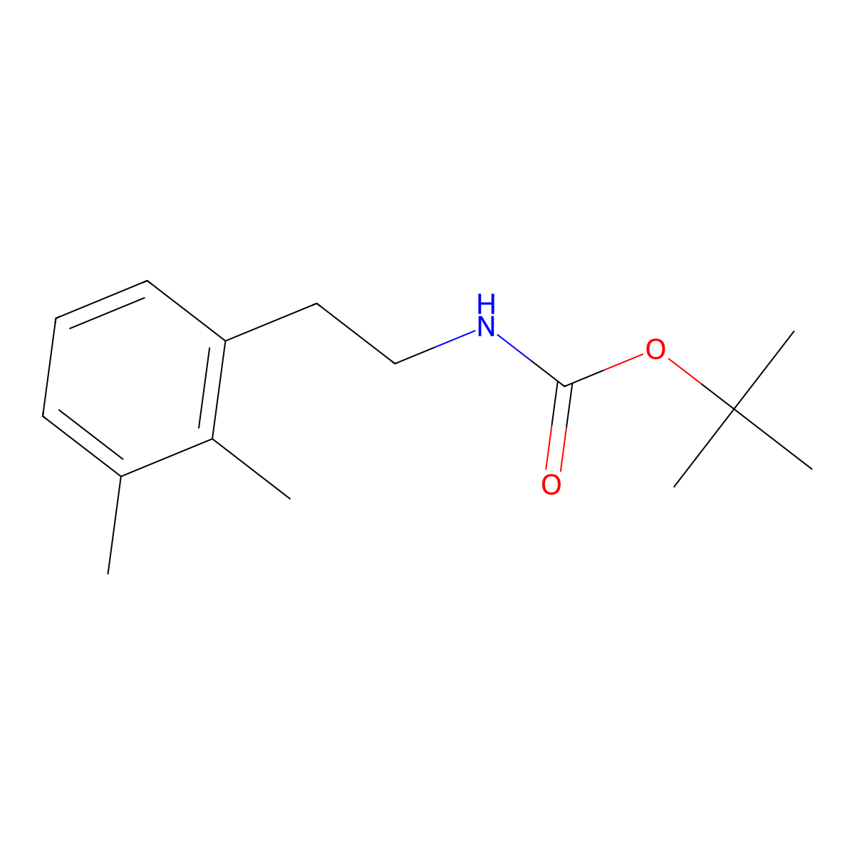 tert-butyl N-[2-(2,3-dimethylphenyl)ethyl]carbamate molecular structure, CAS 2694731-80-9