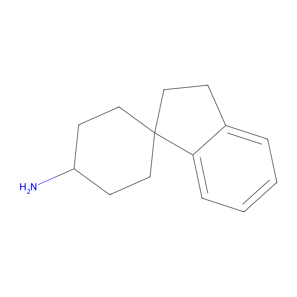 (1r,4s)-2',3'-Dihydrospiro[cyclohexane-1,1'-inden]-4-amine molecular structure, CAS 2694732-27-7