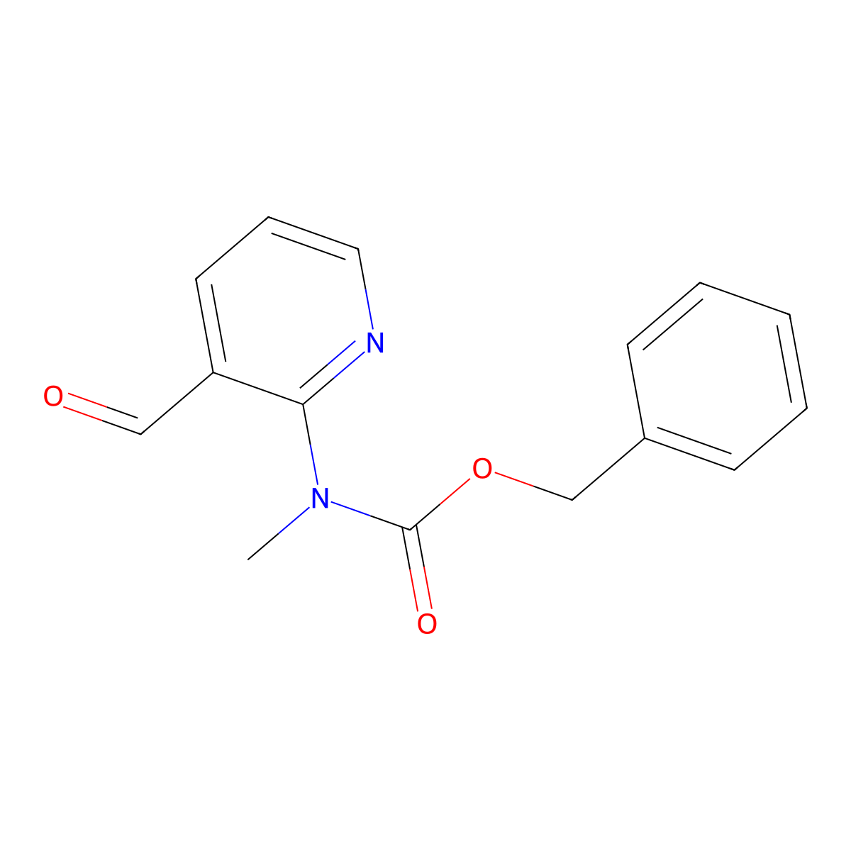 benzyl N-(3-formylpyridin-2-yl)-N-methylcarbamate molecular structure, CAS 2694732-42-6