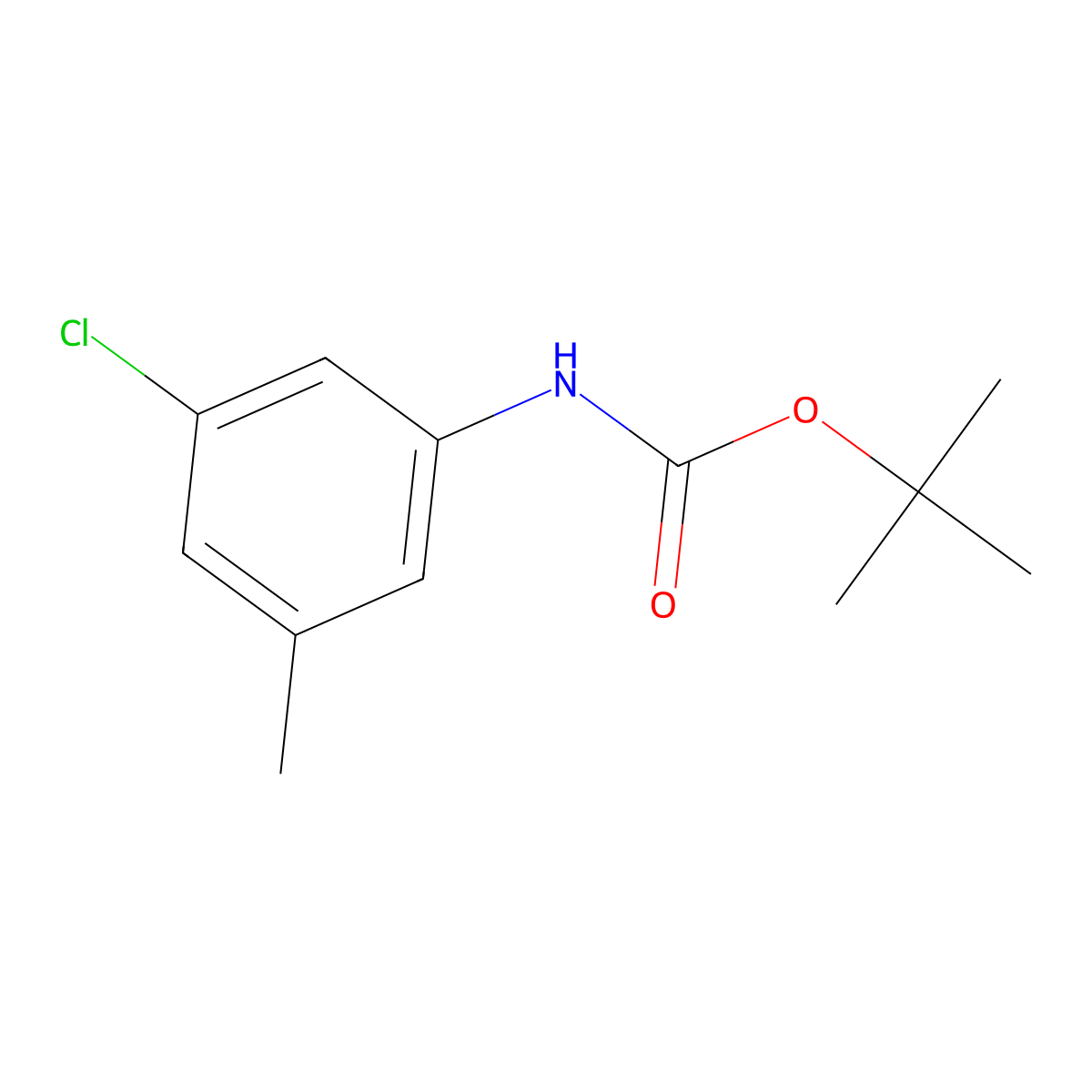 tert-butyl N-(3-chloro-5-methylphenyl)carbamate molecular structure, CAS 2694732-47-1