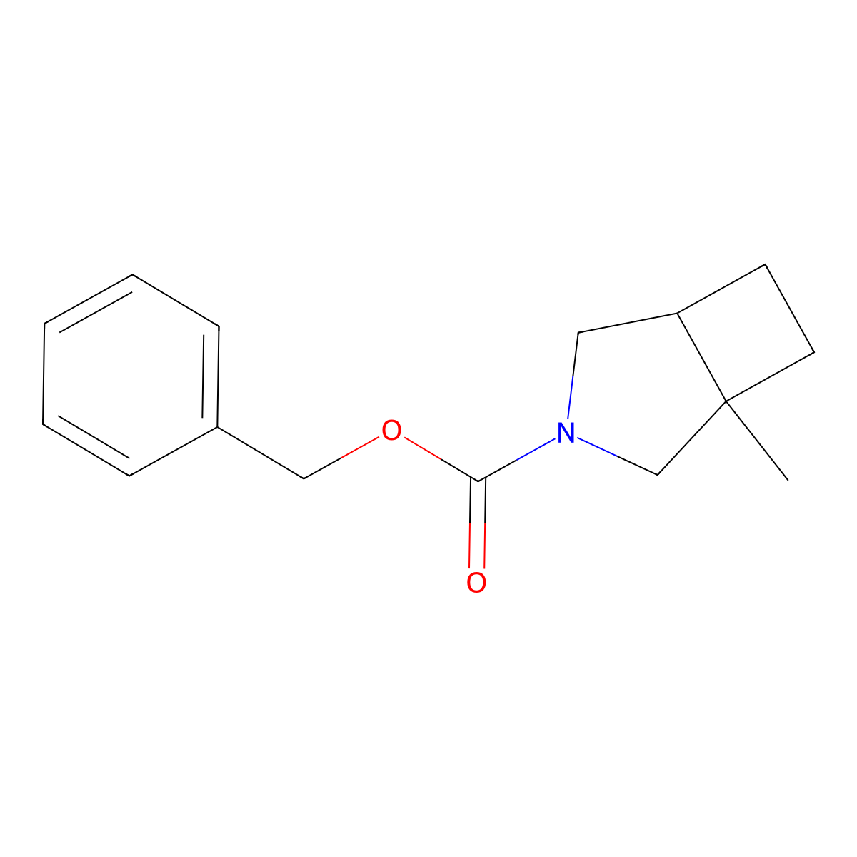 Benzyl 1-methyl-3-azabicyclo[3.2.0]heptane-3-carboxylate molecular structure, CAS 2694732-75-5