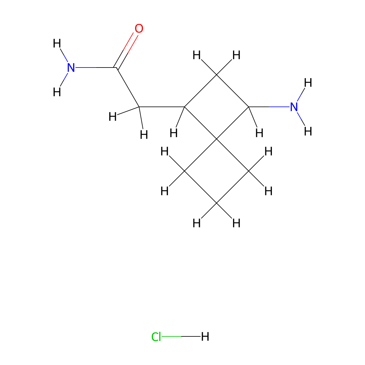 2-{3-Aminospiro[3.3]heptan-1-yl}acetamide hydrochloride molecular structure, CAS 2694733-74-7