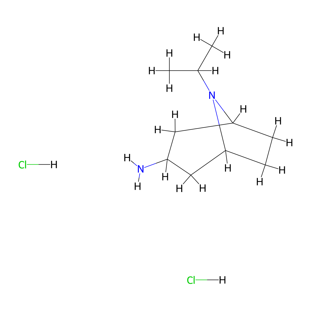 8-(Propan-2-yl)-8-azabicyclo[3.2.1]octan-3-amine dihydrochloride molecular structure, CAS 2694734-03-5