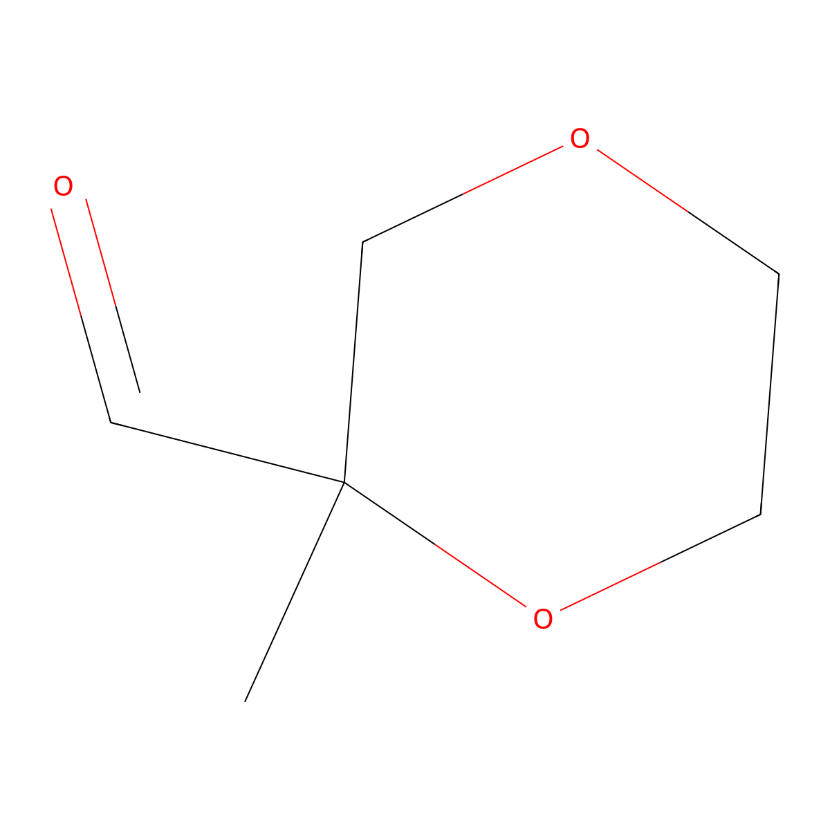 2-Methyl-1,4-dioxane-2-carbaldehyde molecular structure, CAS 2694734-15-9