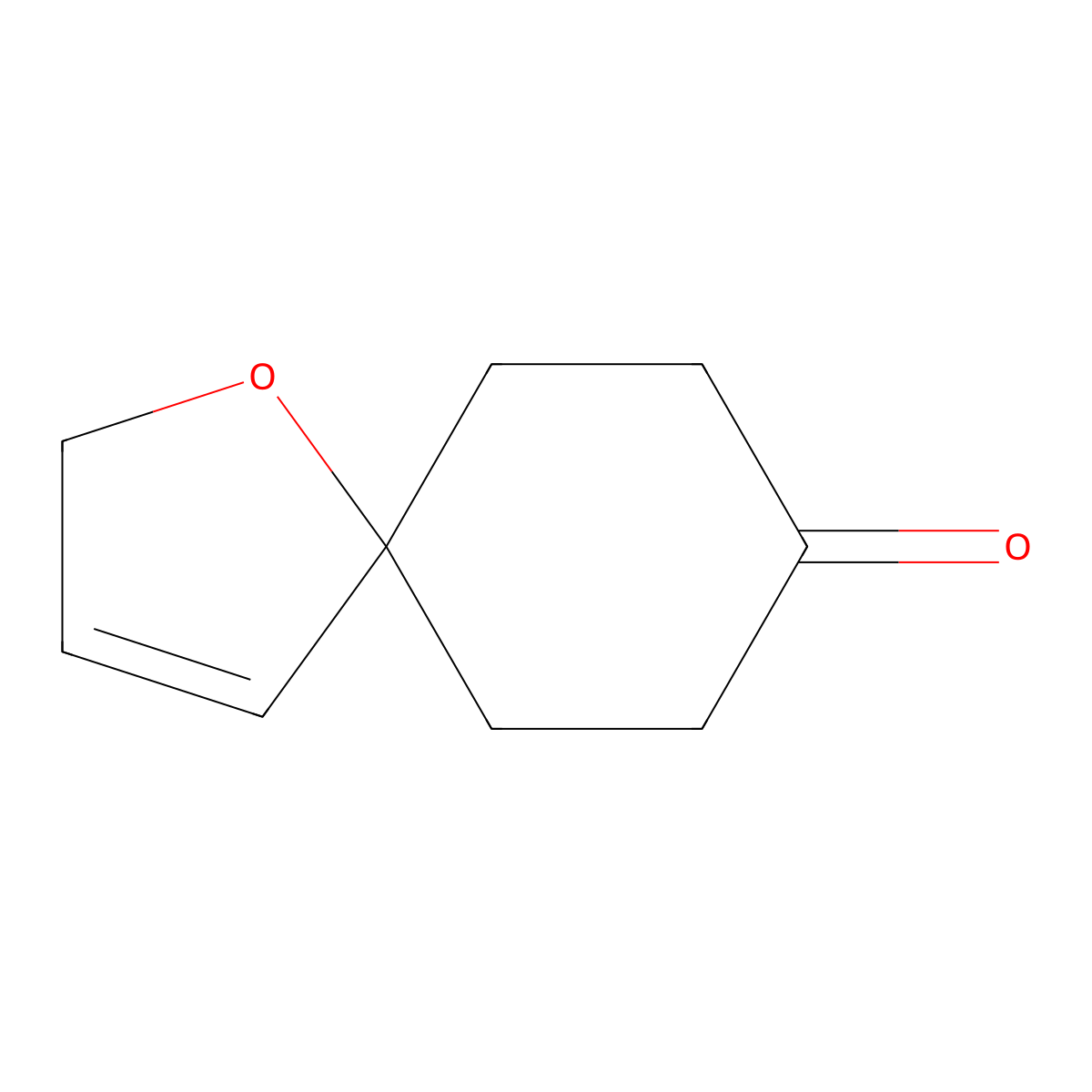1-Oxaspiro[4.5]dec-3-en-8-one molecular structure, CAS 2694734-81-9