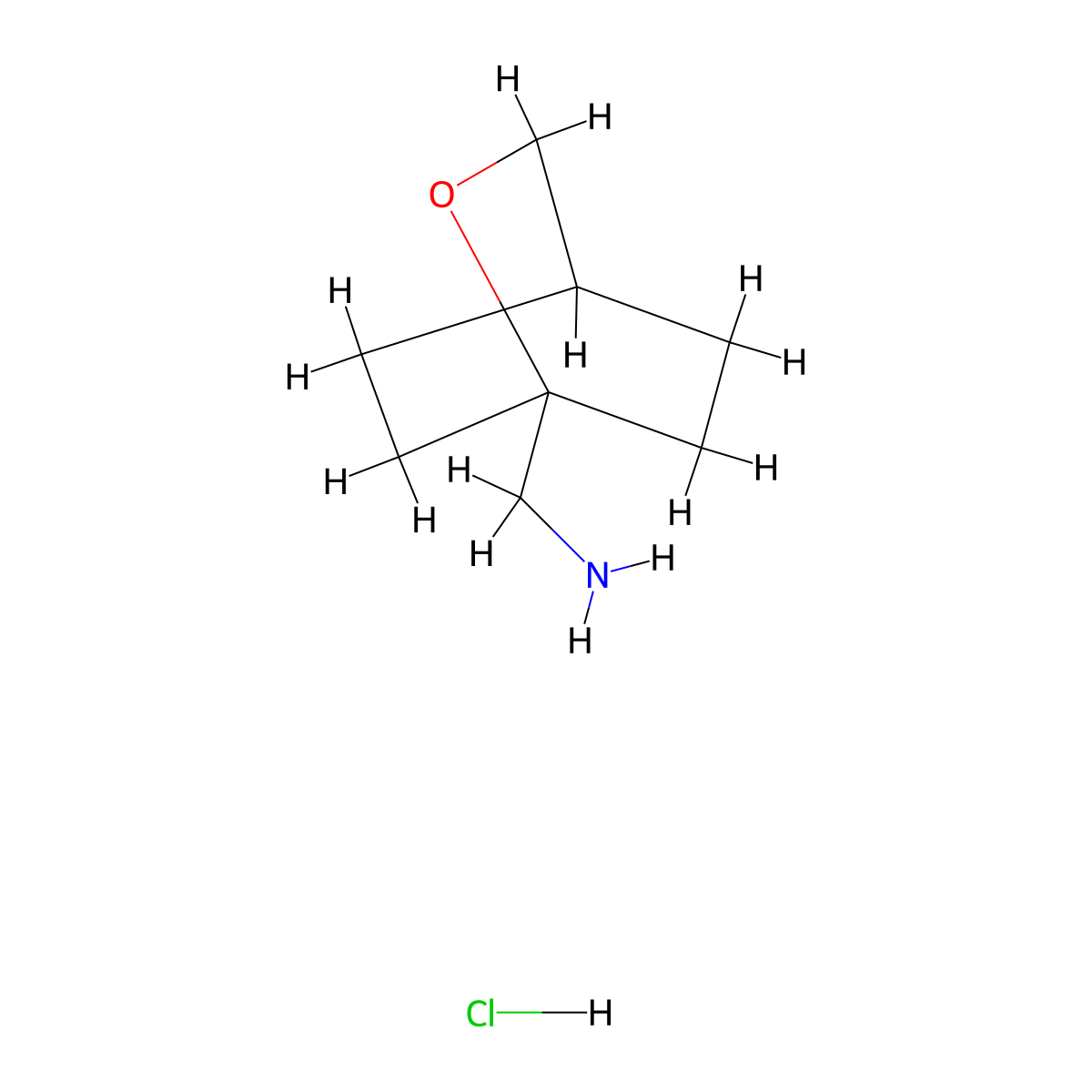1-{2-Oxabicyclo[2.2.2]octan-1-yl}methanamine hydrochloride molecular structure, CAS 2694735-24-3
