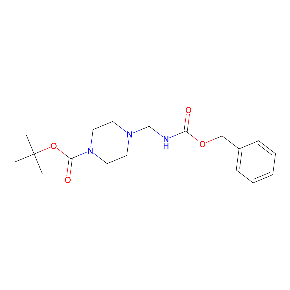 Tert-butyl 4-((((benzyloxy)carbonyl)amino)methyl)piperazine-1-carboxylate molecular structure, CAS 2694744-31-3