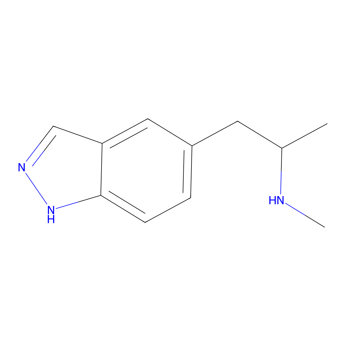[1-(1H-indazol-5-yl)propan-2-yl](methyl)amine molecular structure, CAS 2694744-39-1