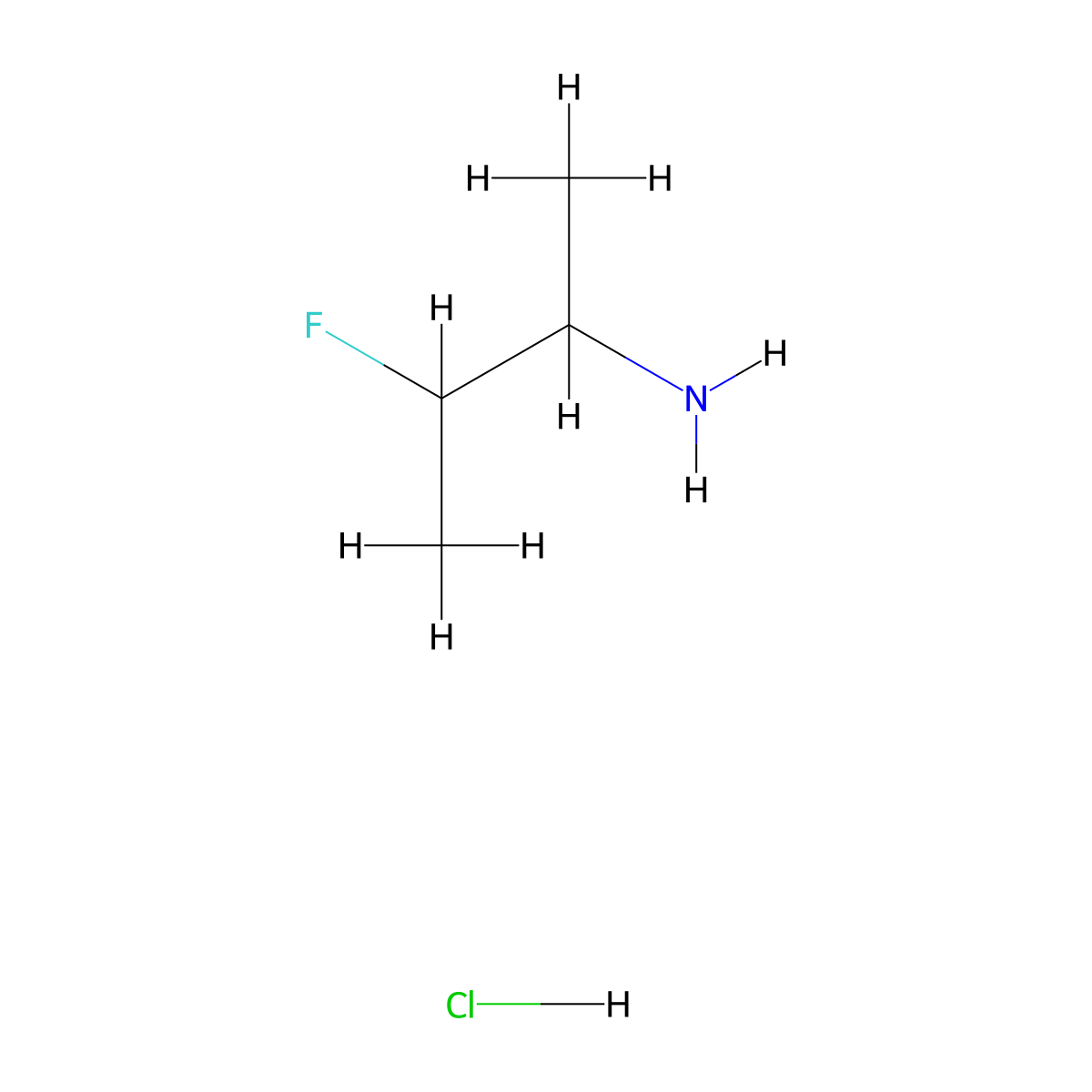 3-Fluorobutan-2-amine hydrochloride molecular structure, CAS 2694744-77-7
