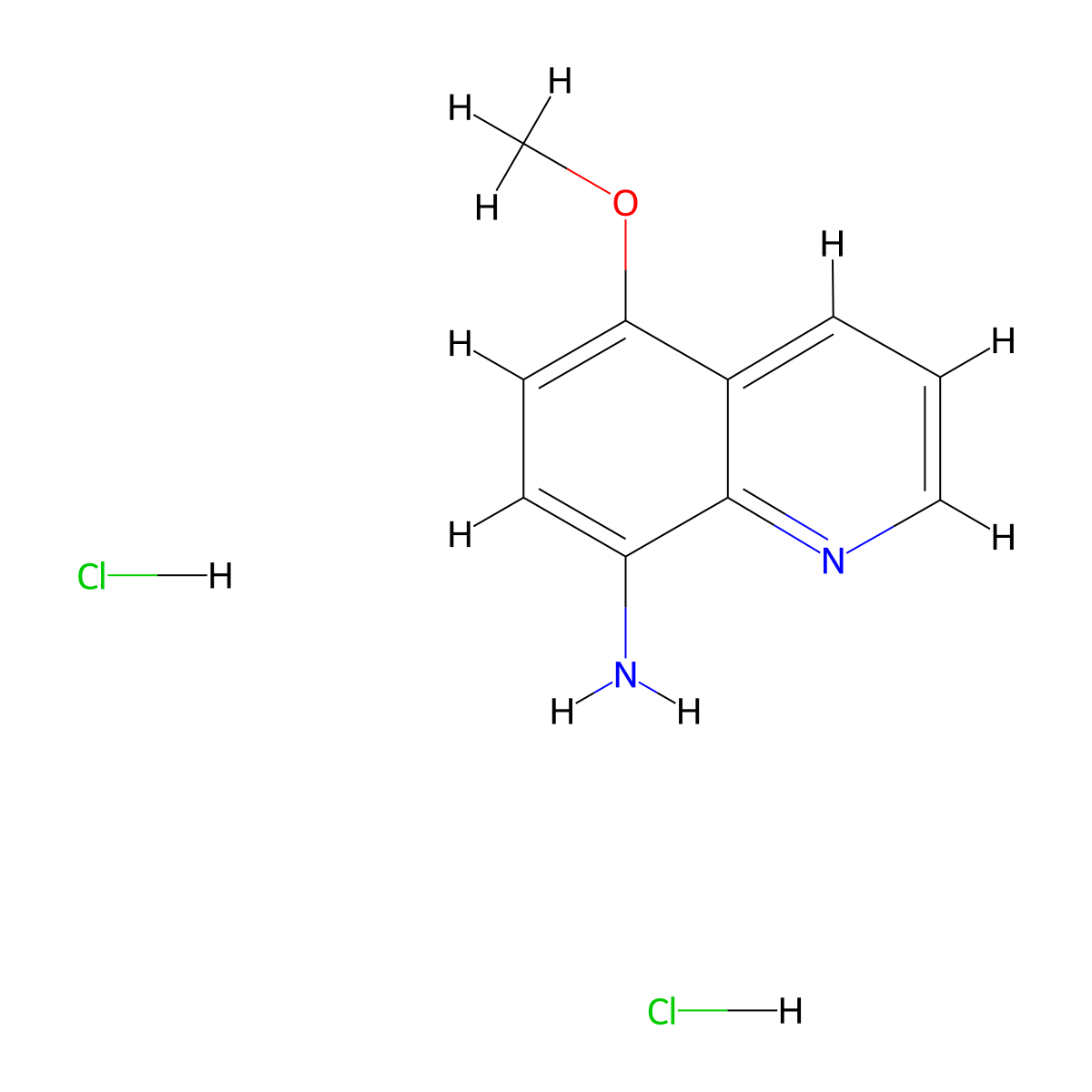 5-Methoxyquinolin-8-amine dihydrochloride molecular structure, CAS 2694744-78-8