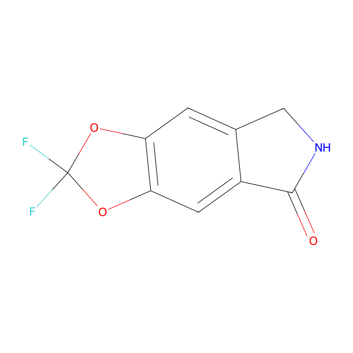 2,2-difluoro-2H,5H,6H,7H-[1,3]dioxolo[4,5-f]isoindol-5-one molecular structure, CAS 2694745-01-0