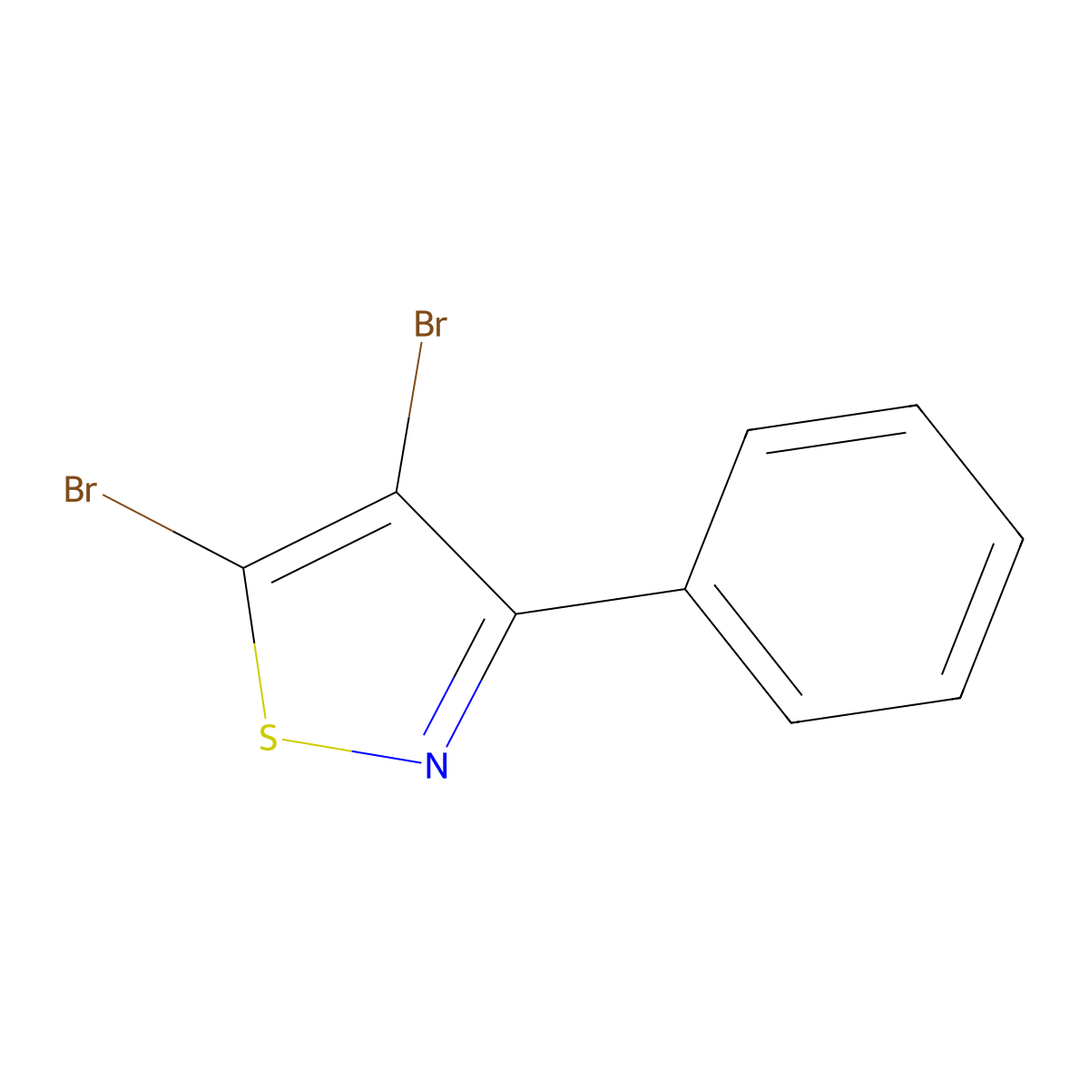 4,5-Dibromo-3-phenyl-1,2-thiazole molecular structure, CAS 2694745-21-4