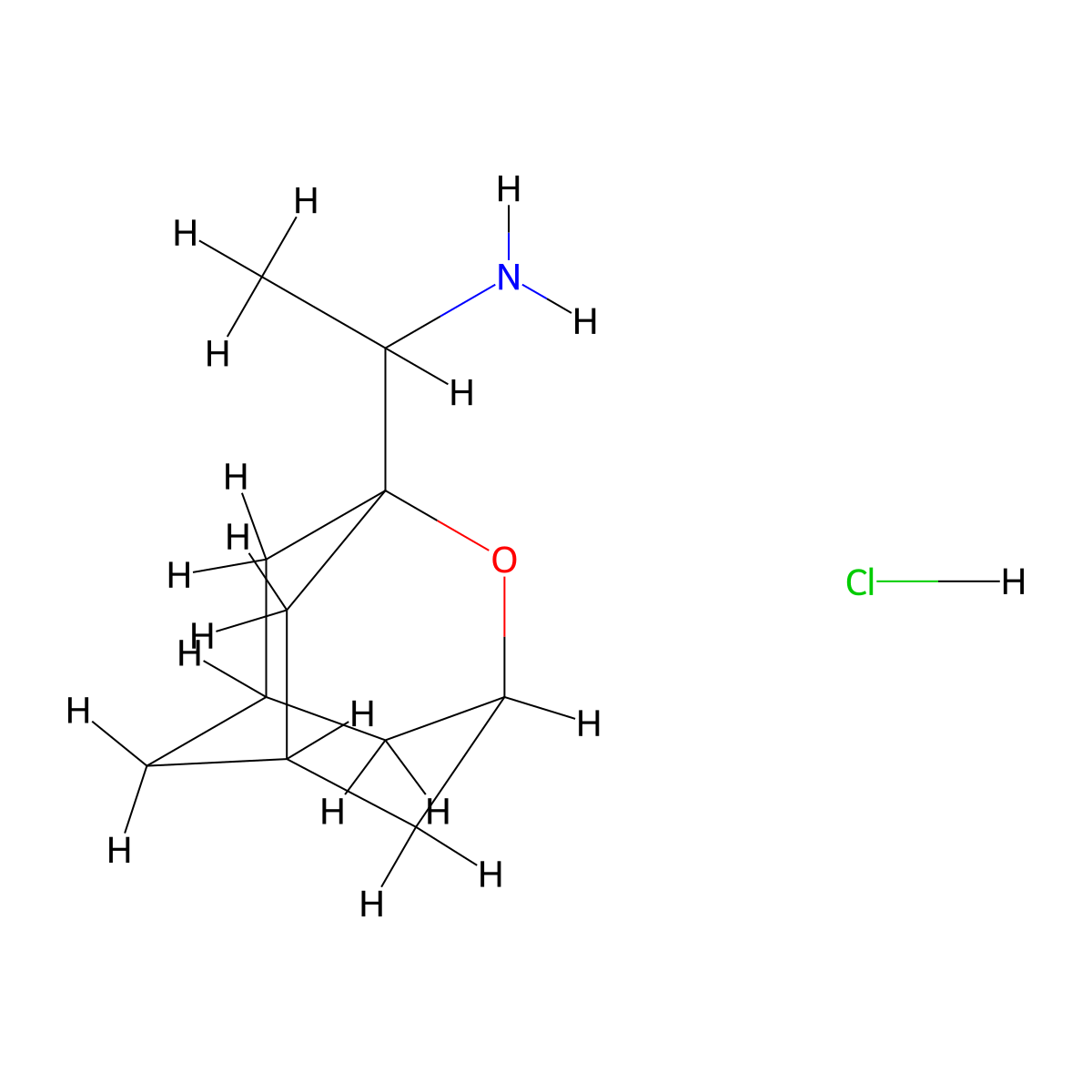 1-{2-Oxatricyclo[3.3.1.1,3,7]decan-1-yl}ethan-1-amine hydrochloride molecular structure, CAS 2694745-28-1