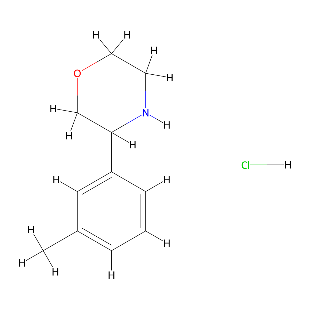 3-(3-Methylphenyl)morpholine hydrochloride molecular structure, CAS 2694745-30-5