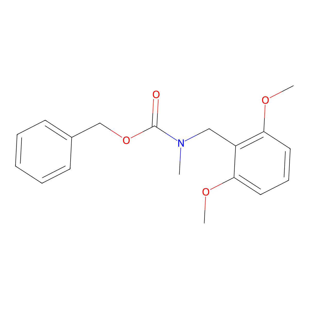 benzyl N-[(2,6-dimethoxyphenyl)methyl]-N-methylcarbamate molecular structure, CAS 2694745-56-5
