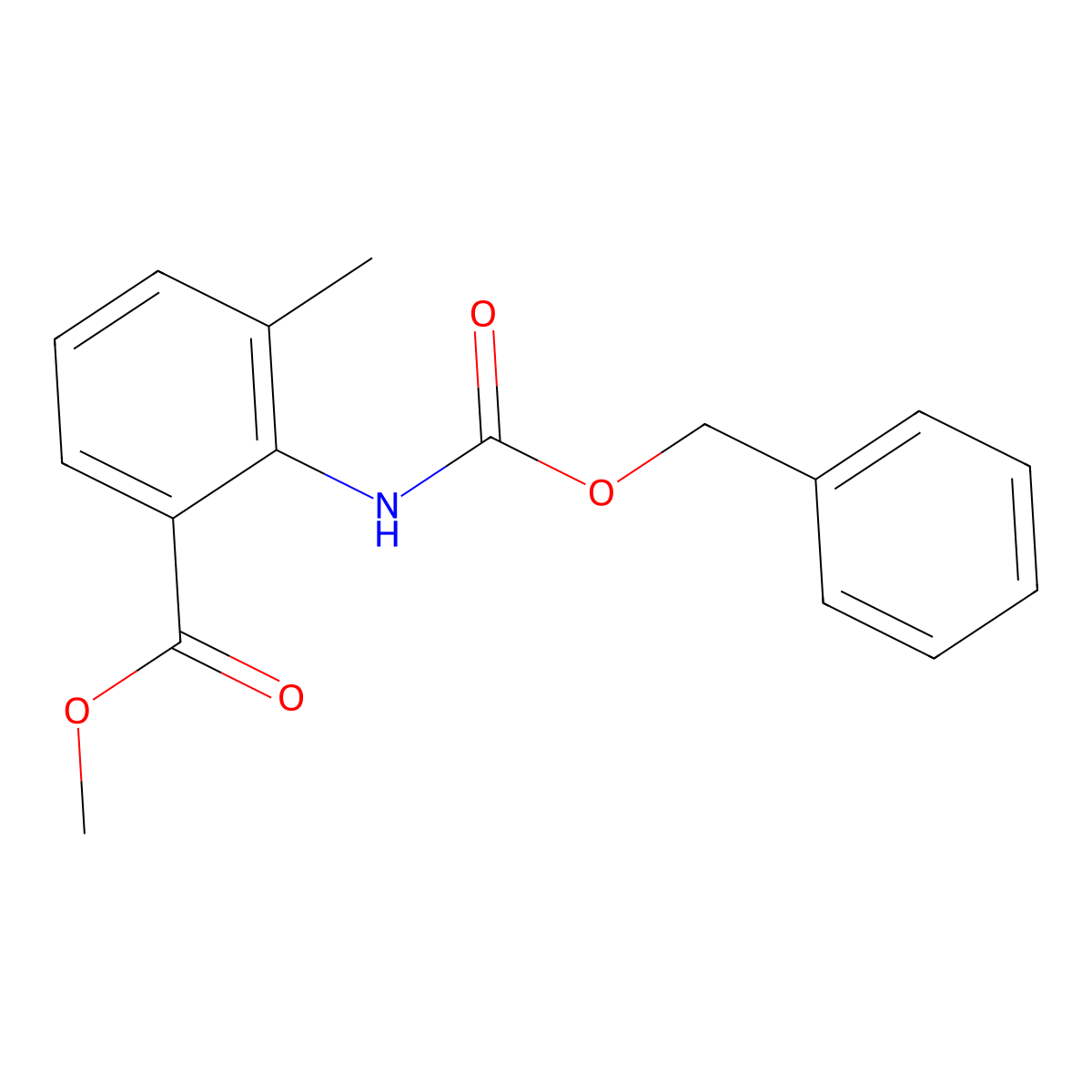 Methyl 2-{[(benzyloxy)carbonyl]amino}-3-methylbenzoate molecular structure, CAS 2694745-78-1