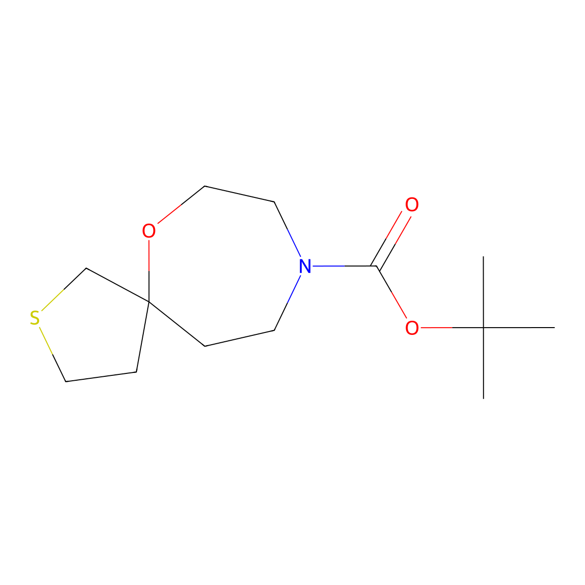 Tert-butyl 6-oxa-2-thia-9-azaspiro[4.6]undecane-9-carboxylate molecular structure, CAS 2694745-82-7