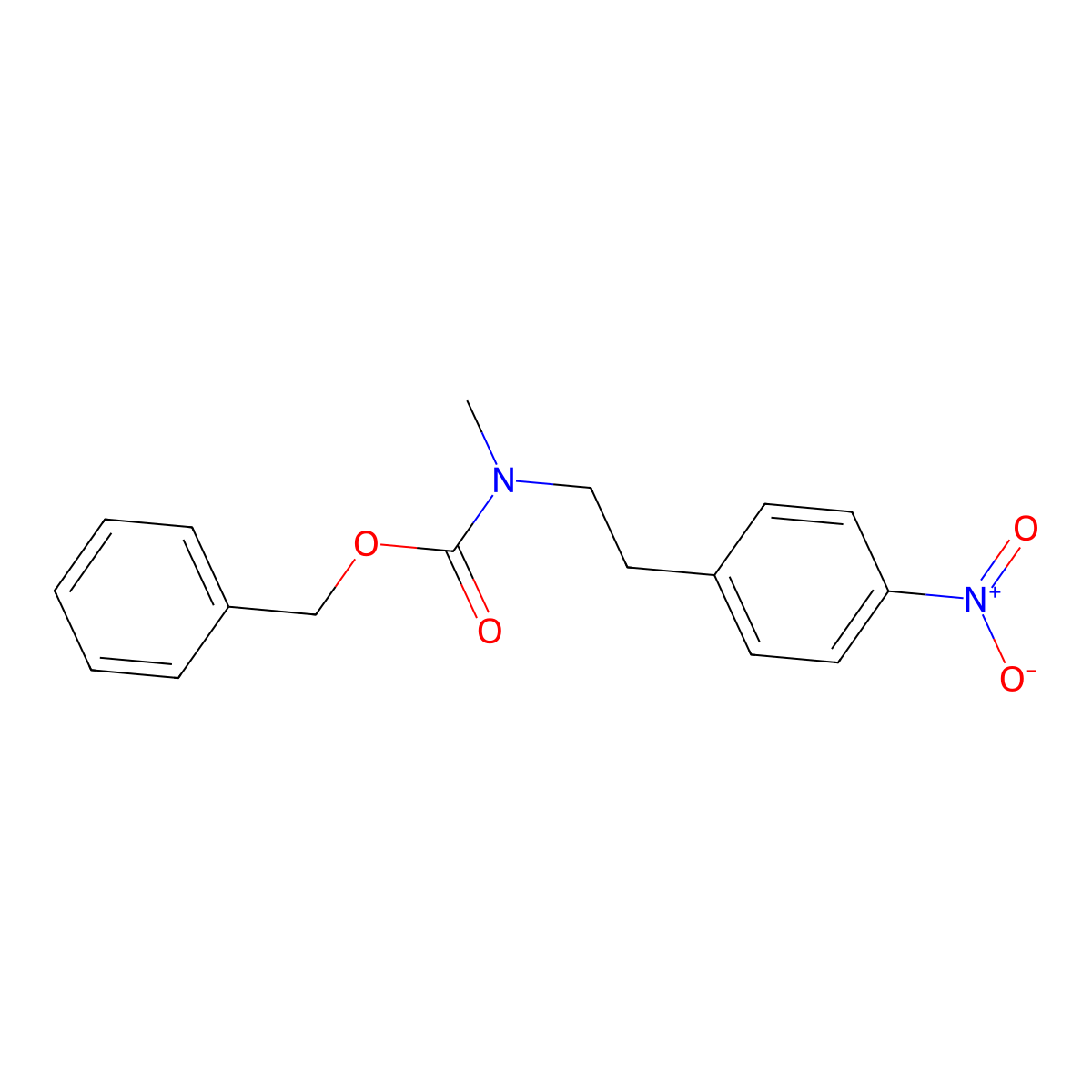 benzyl N-methyl-N-[2-(4-nitrophenyl)ethyl]carbamate molecular structure, CAS 2694745-86-1