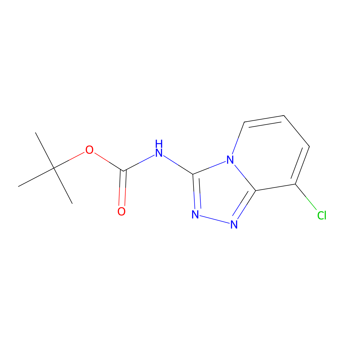 tert-butyl N-{8-chloro-[1,2,4]triazolo[4,3-a]pyridin-3-yl}carbamate molecular structure, CAS 2694745-97-4
