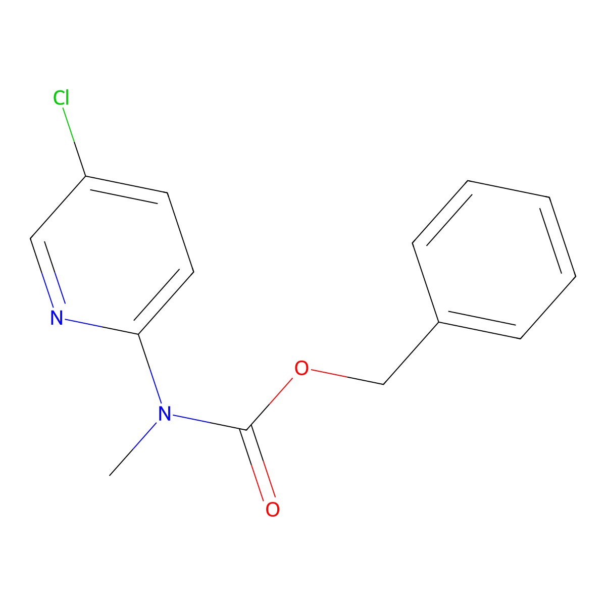 benzyl N-(5-chloropyridin-2-yl)-N-methylcarbamate molecular structure, CAS 2694746-14-8