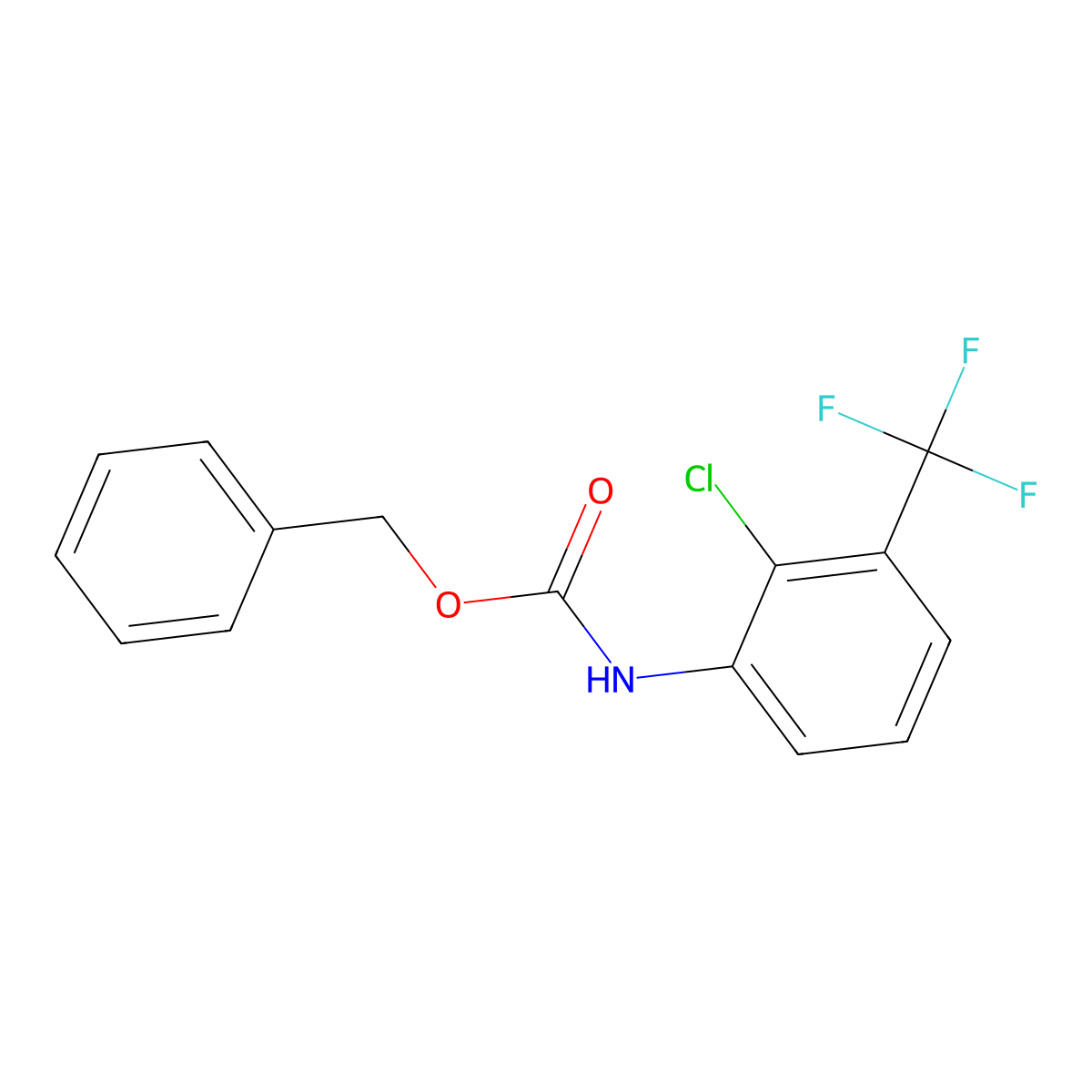 benzyl N-[2-chloro-3-(trifluoromethyl)phenyl]carbamate molecular structure, CAS 2694746-41-1