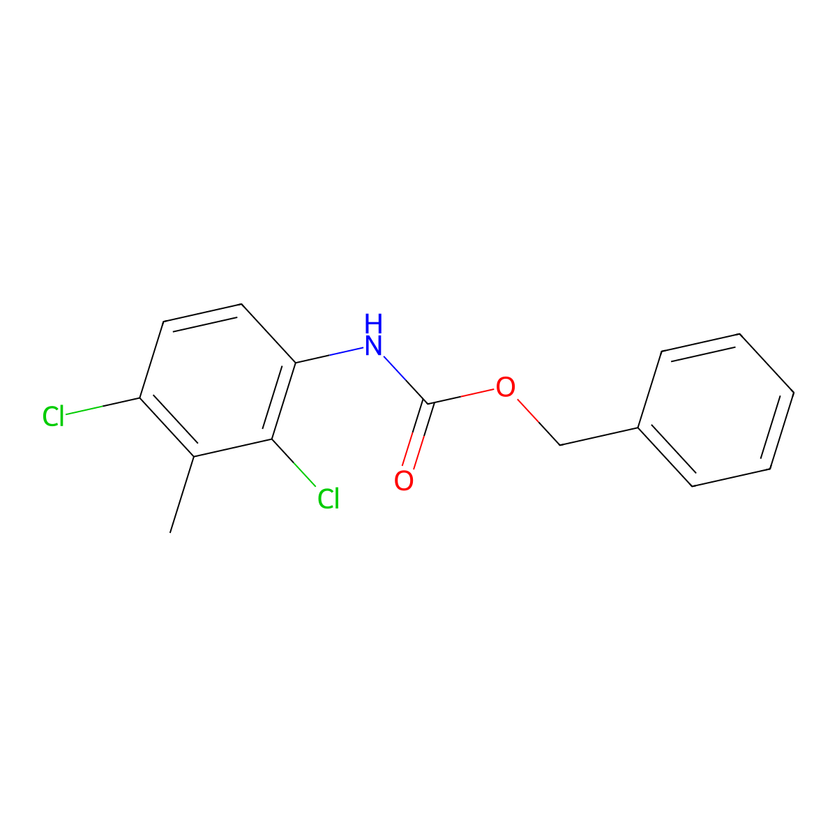 benzyl N-(2,4-dichloro-3-methylphenyl)carbamate molecular structure, CAS 2694746-57-9