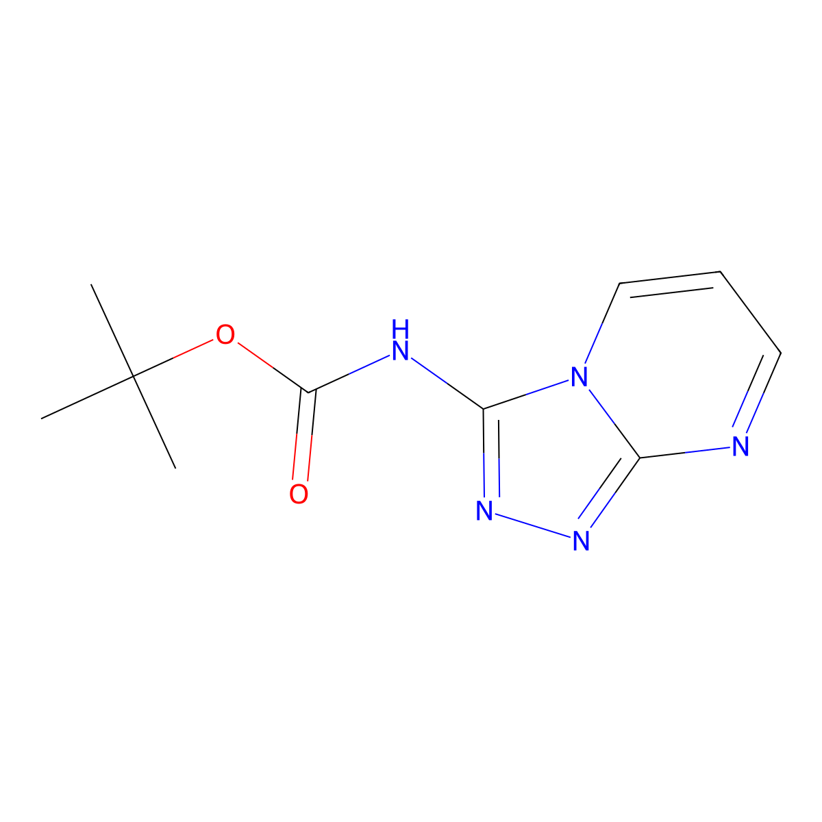 tert-butyl N-{[1,2,4]triazolo[4,3-a]pyrimidin-3-yl}carbamate molecular structure, CAS 2694746-84-2