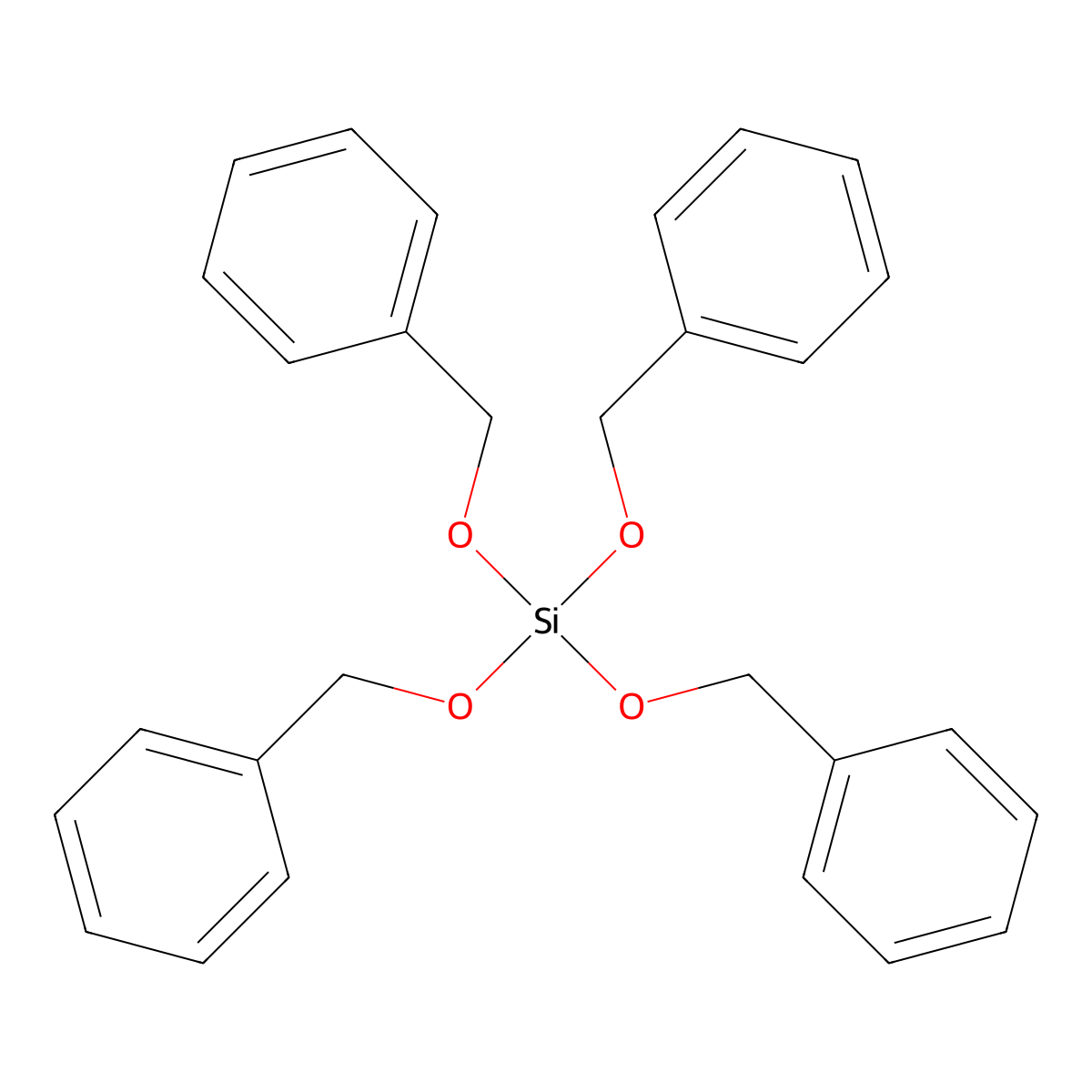 Tetrabenzyl orthosilicate molecular structure, CAS 26952-29-4