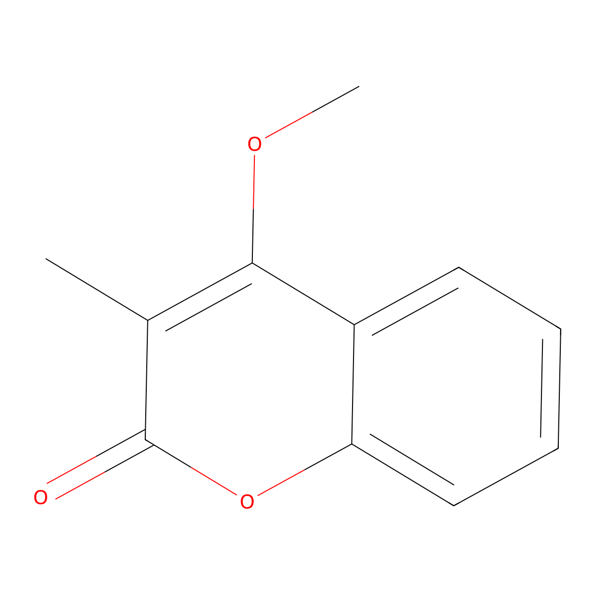 4-Methoxy-3-methyl-2H-chromen-2-one molecular structure, CAS 26952-87-4