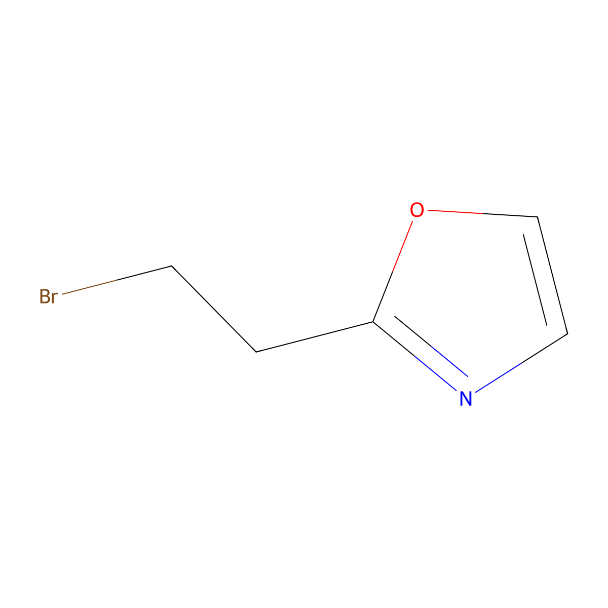 2-(2-Bromoethyl)-1,3-oxazole molecular structure, CAS 2695494-53-0