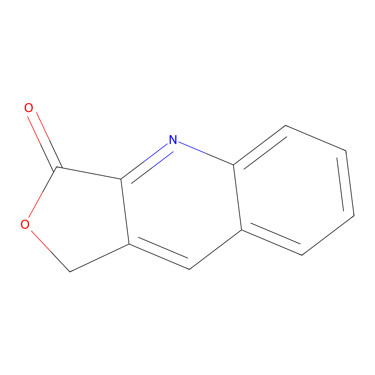 1H-furo[3,4-b]quinolin-3-one molecular structure, CAS 26956-06-9