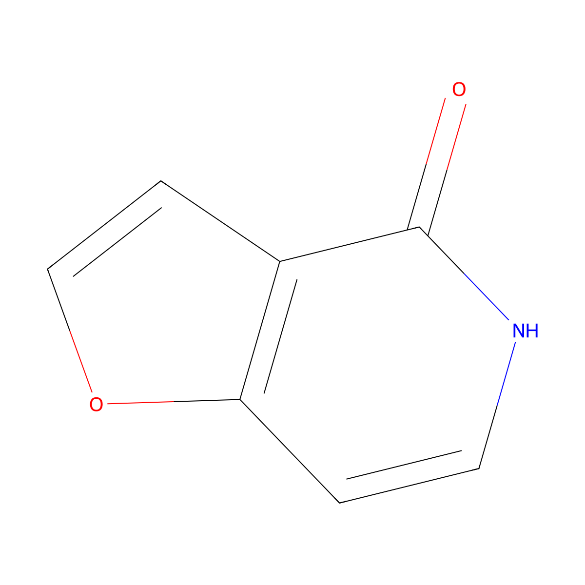 4H,5H-furo(3,2-c)pyridin-4-one molecular structure, CAS 26956-43-4