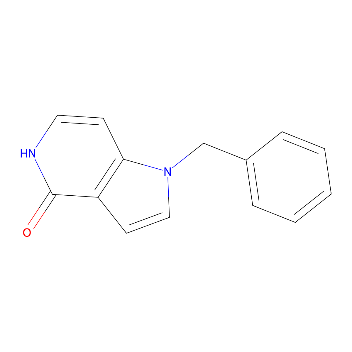 1-Benzyl-1H-pyrrolo[3,2-c]pyridin-4(5H)-one molecular structure, CAS 26956-47-8