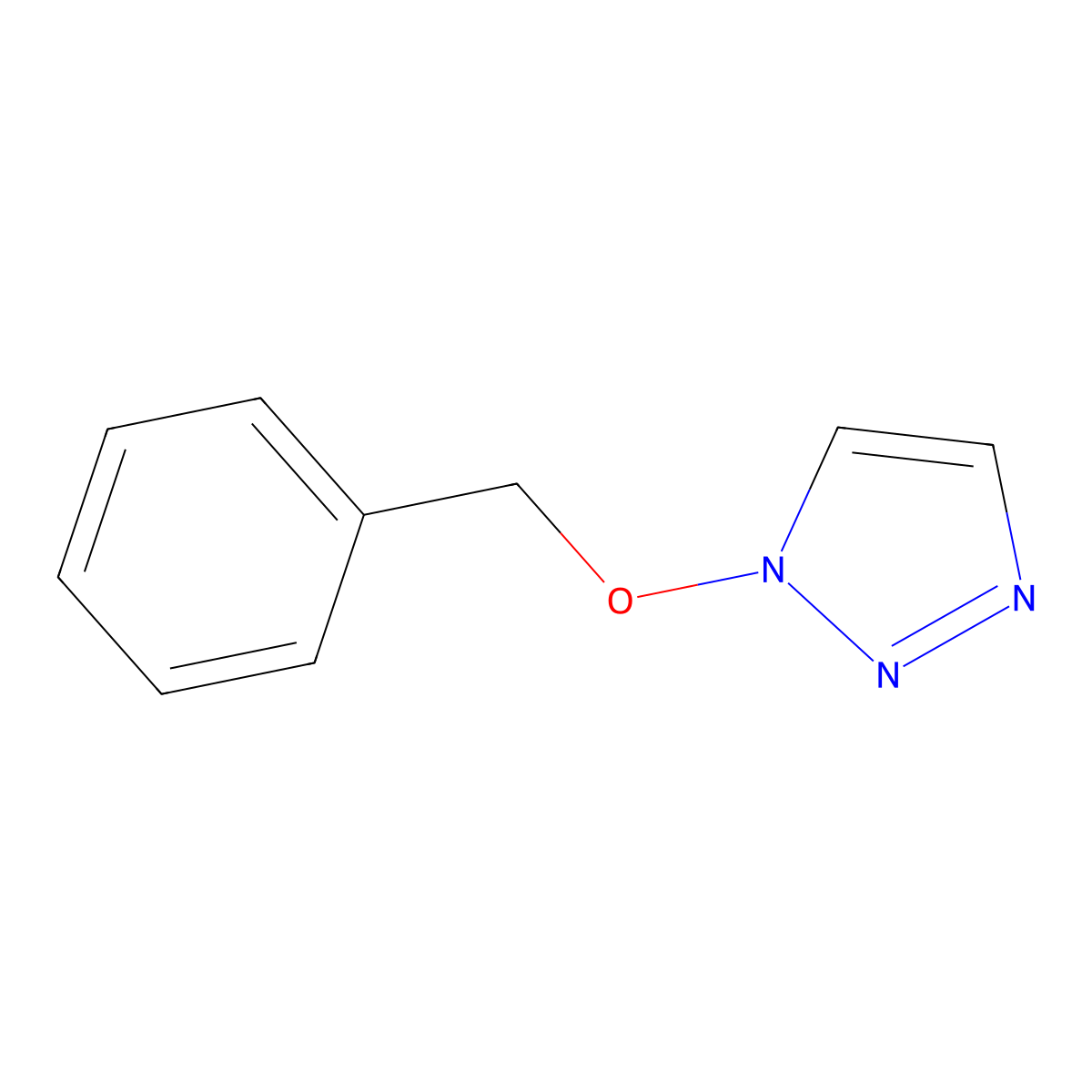 1-(benzyloxy)-1H-1,2,3-triazole molecular structure, CAS 26957-01-7