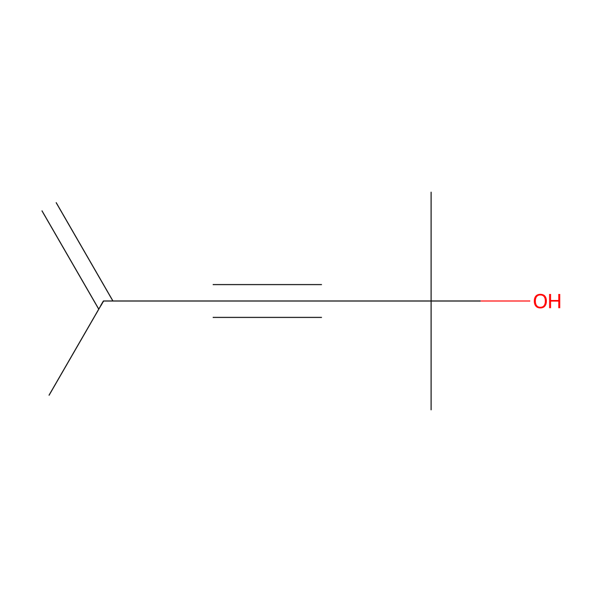 2,5-Dimethylhex-5-en-3-yn-2-ol molecular structure, CAS 2696-26-6