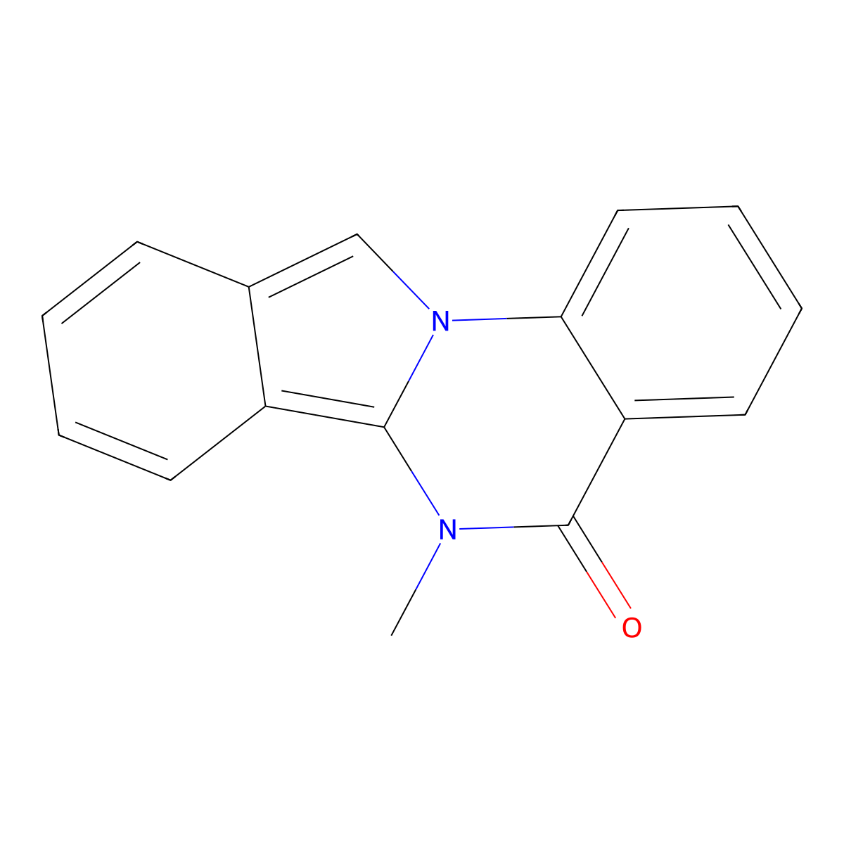 6-Methyl-6H-isoindolo[2,1-a]quinazolin-5-one molecular structure, CAS 26963-26-8
