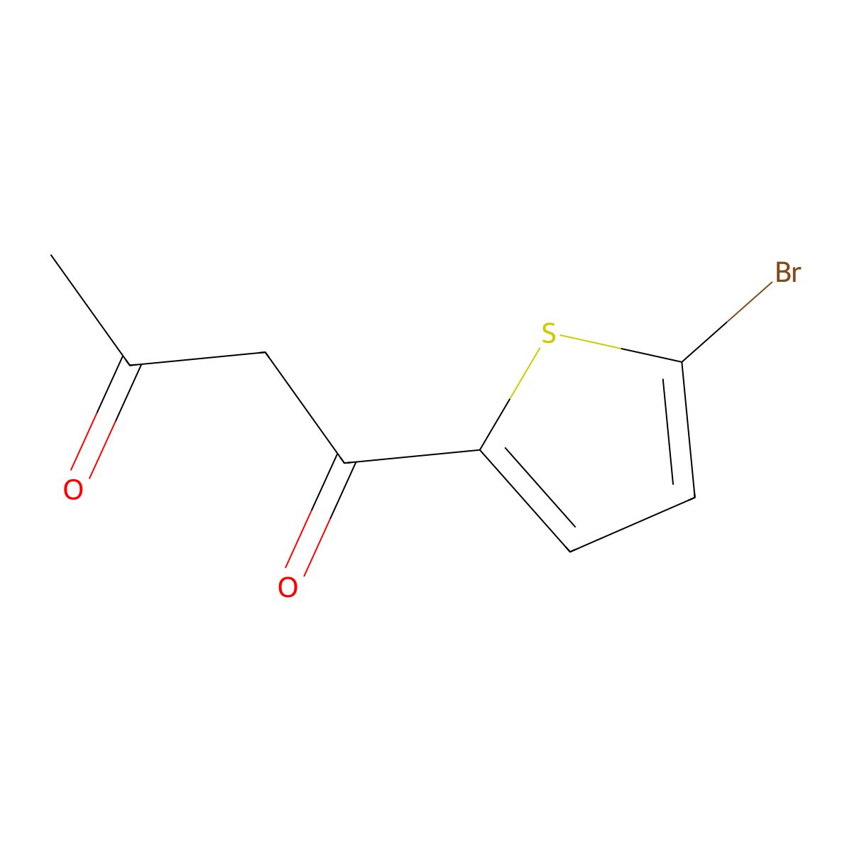 1-(5-Bromothiophen-2-yl)butane-1,3-dione molecular structure, CAS 26963-41-7
