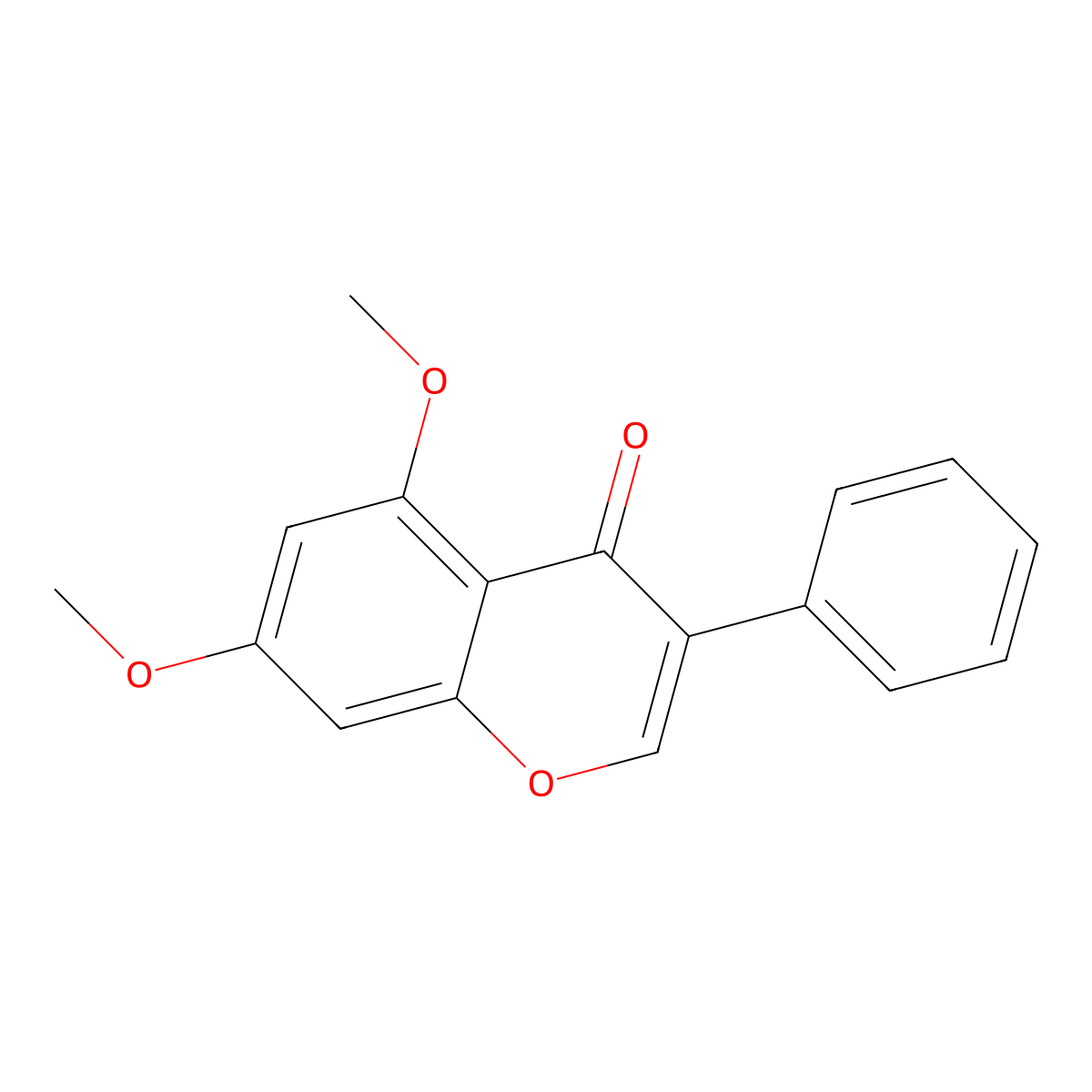 5,7-Dimethoxyisoflavone molecular structure, CAS 26964-35-2