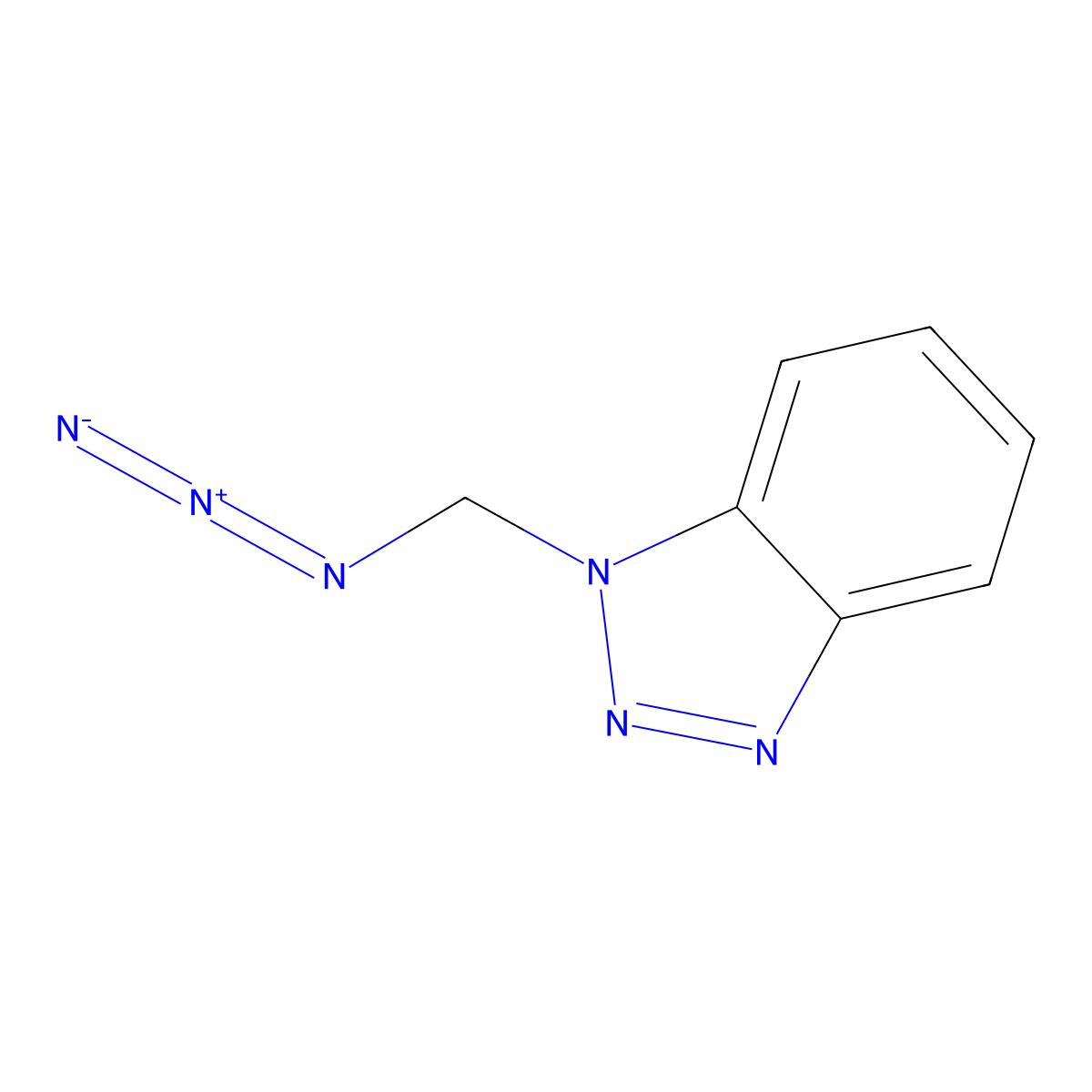 1-(Azidomethyl)-1H-benzotriazole molecular structure, CAS 26964-90-9
