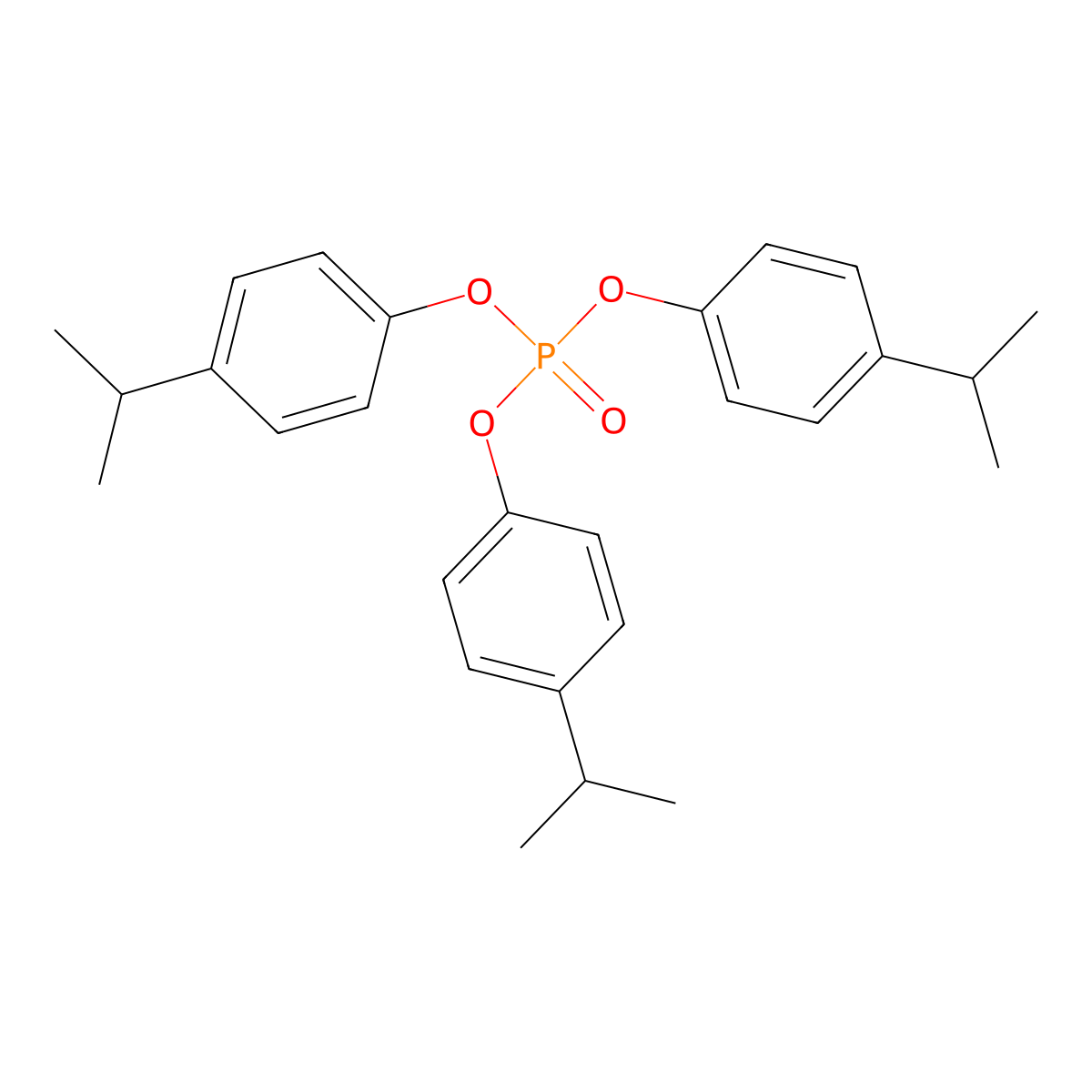 Tris(isopropylphenyl) phosphate molecular structure, CAS 26967-76-0