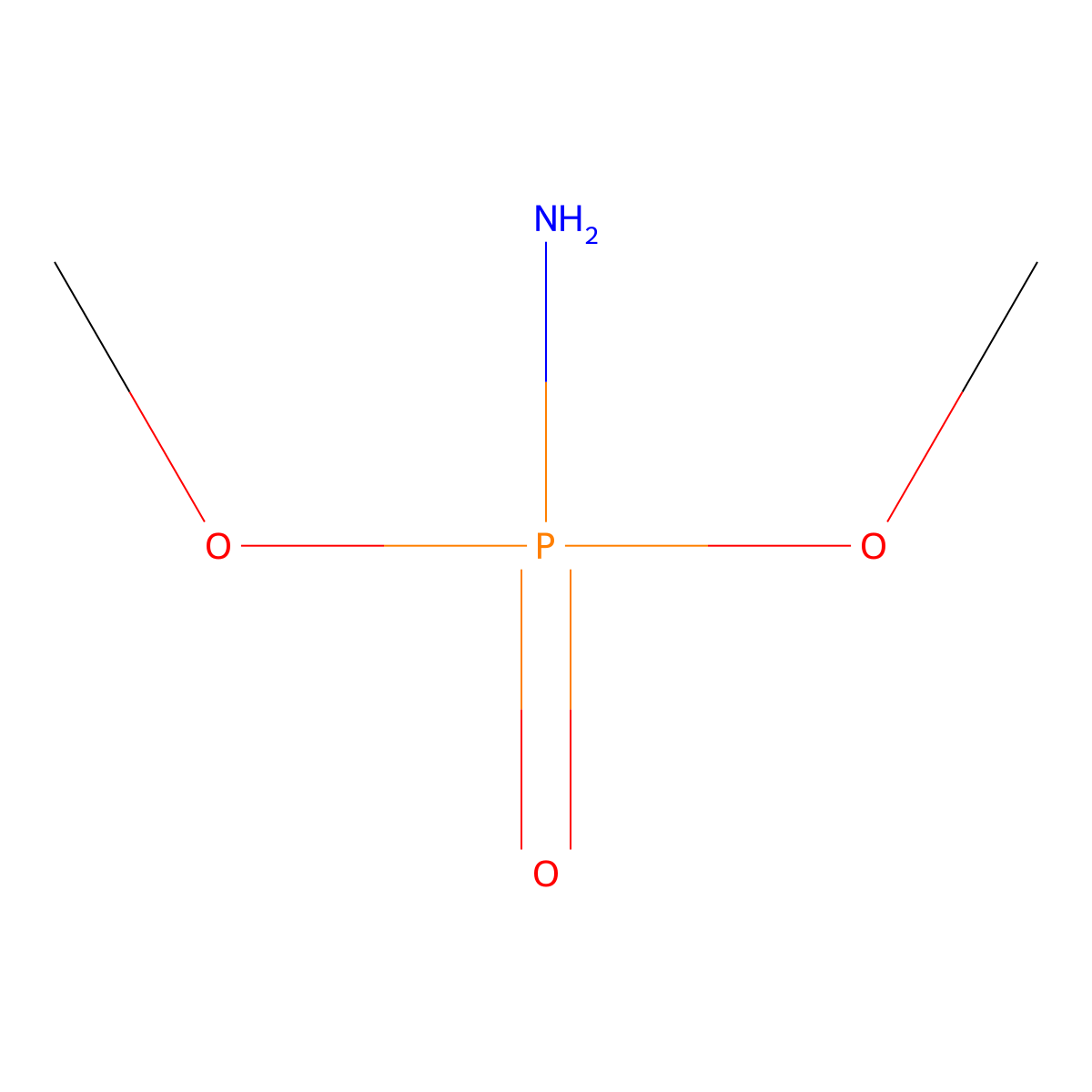 Phosphoramidic acid, dimethyl ester molecular structure, CAS 2697-42-9