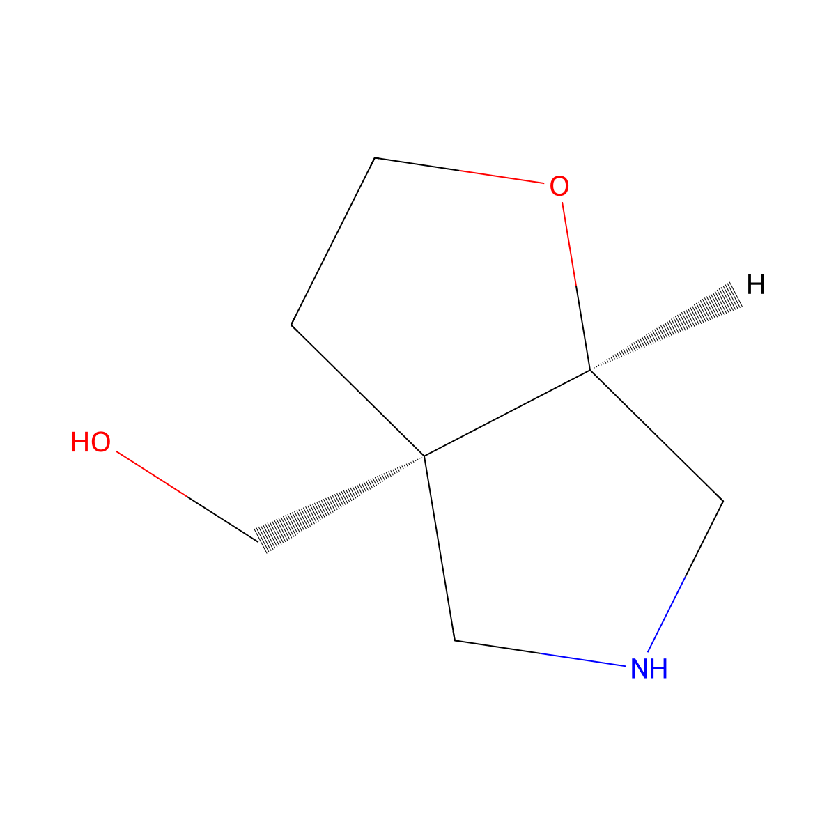 rac-[(3aR,6aR)-hexahydro-2H-furo[2,3-c]pyrrol-3a-yl]methanol molecular structure, CAS 2697125-39-4