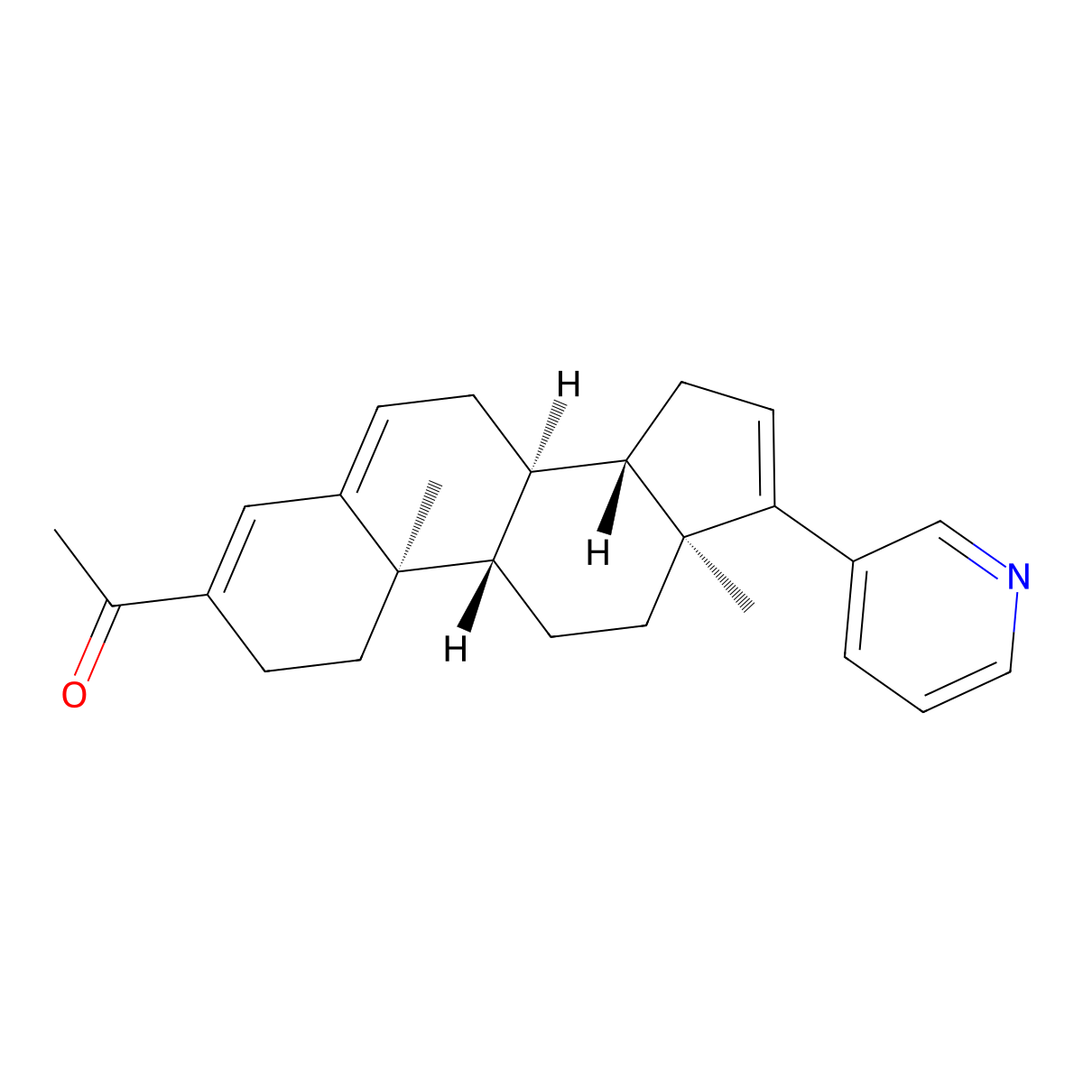 3-Deoxy-3-acetylabiraterone-3-ene molecular structure, CAS 2697127-16-3